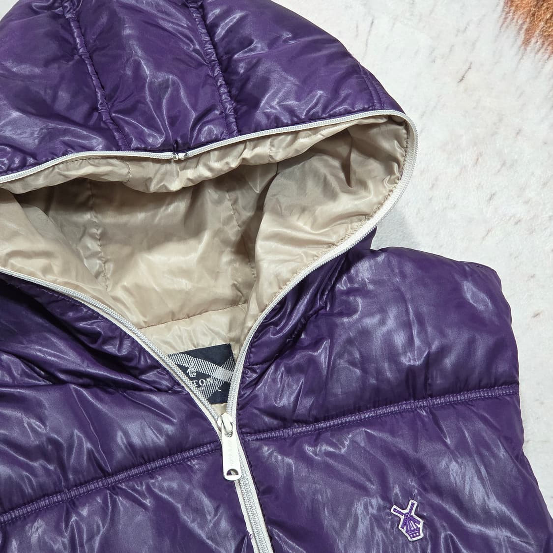 NOTON 퍼플 패딩 베스트 상품이미지2