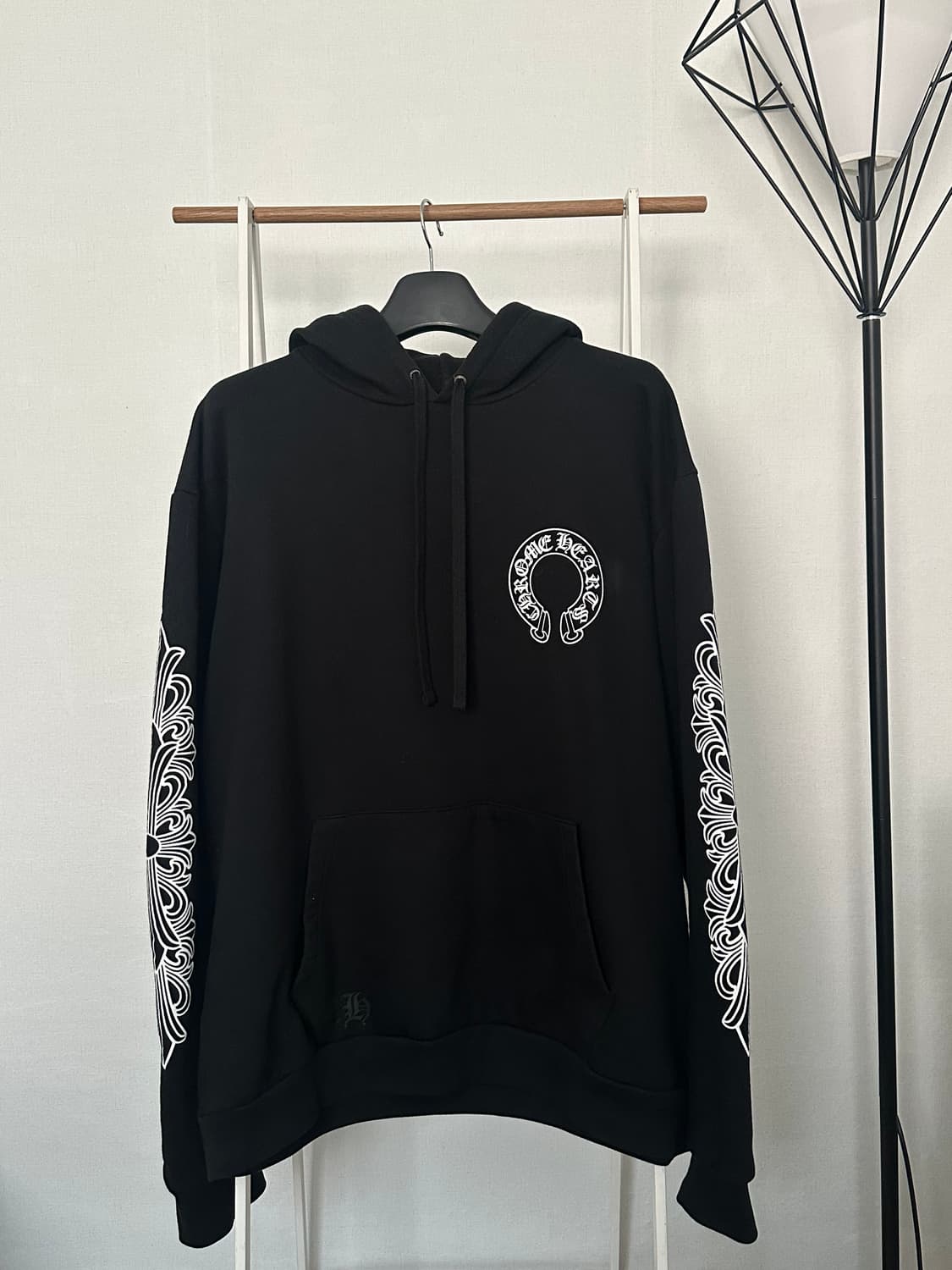 [영수증 구성]크롬하츠 플로랄 홀스슈 후드티 XL 상품이미지2