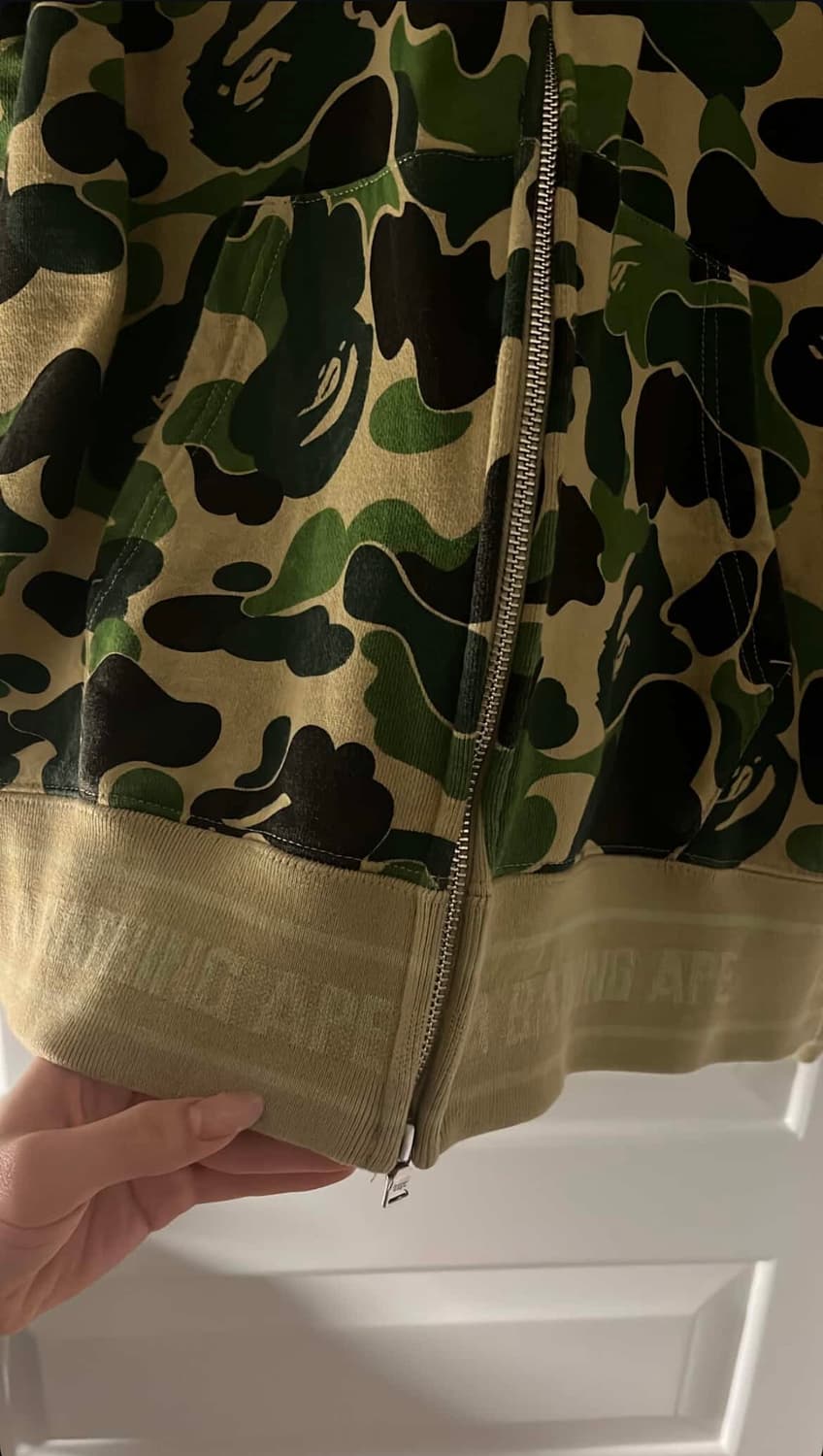 A BATHING APE (BAPE) 베이프 1st 카모 풀 집업 후드티 상품이미지3