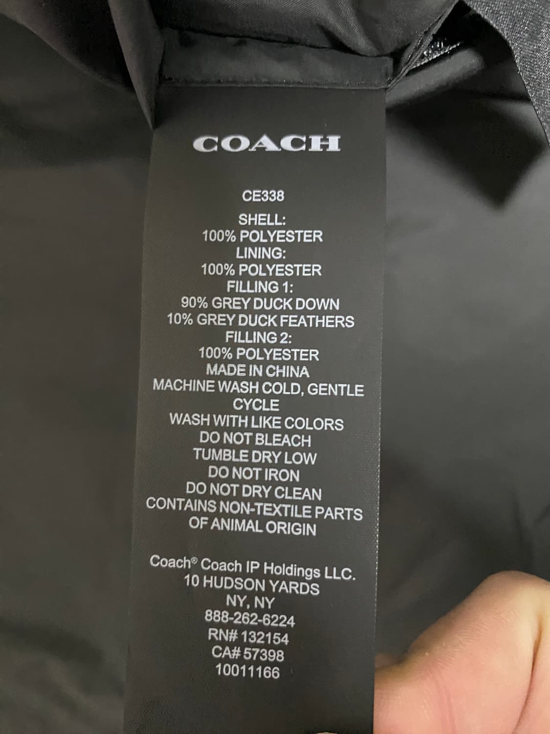 코치 남성 시그니처 로고 패딩 상품이미지5
