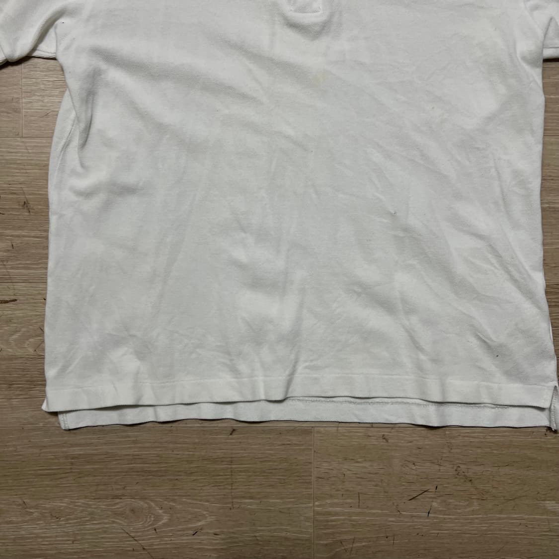 꼼데가르송 여성 하트 와펜 로고 PK 반팔 카라티 [화이트] L/100 상품이미지3