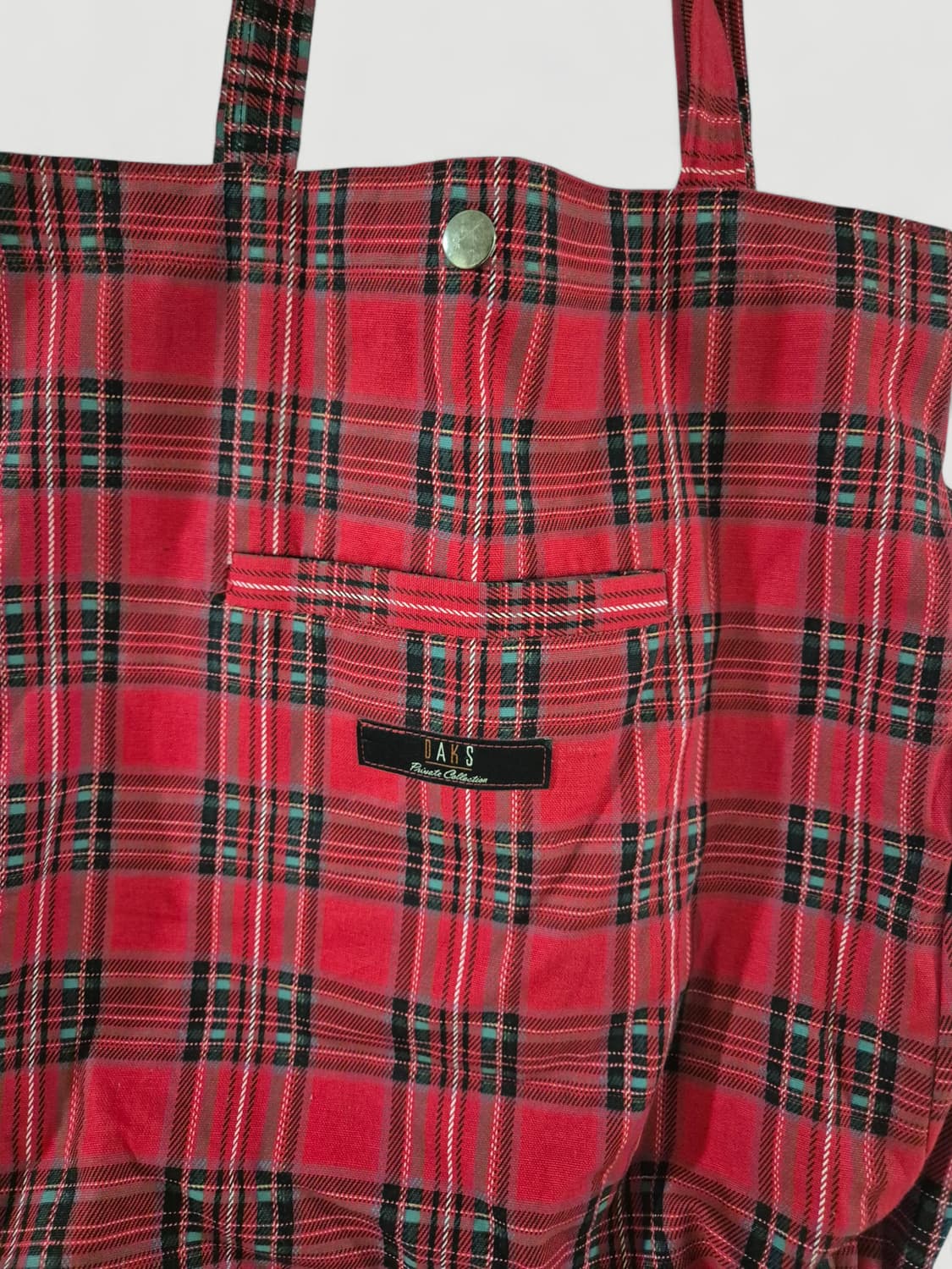 닥스 빈티지 체크 코튼숄더백 가방 상품이미지3