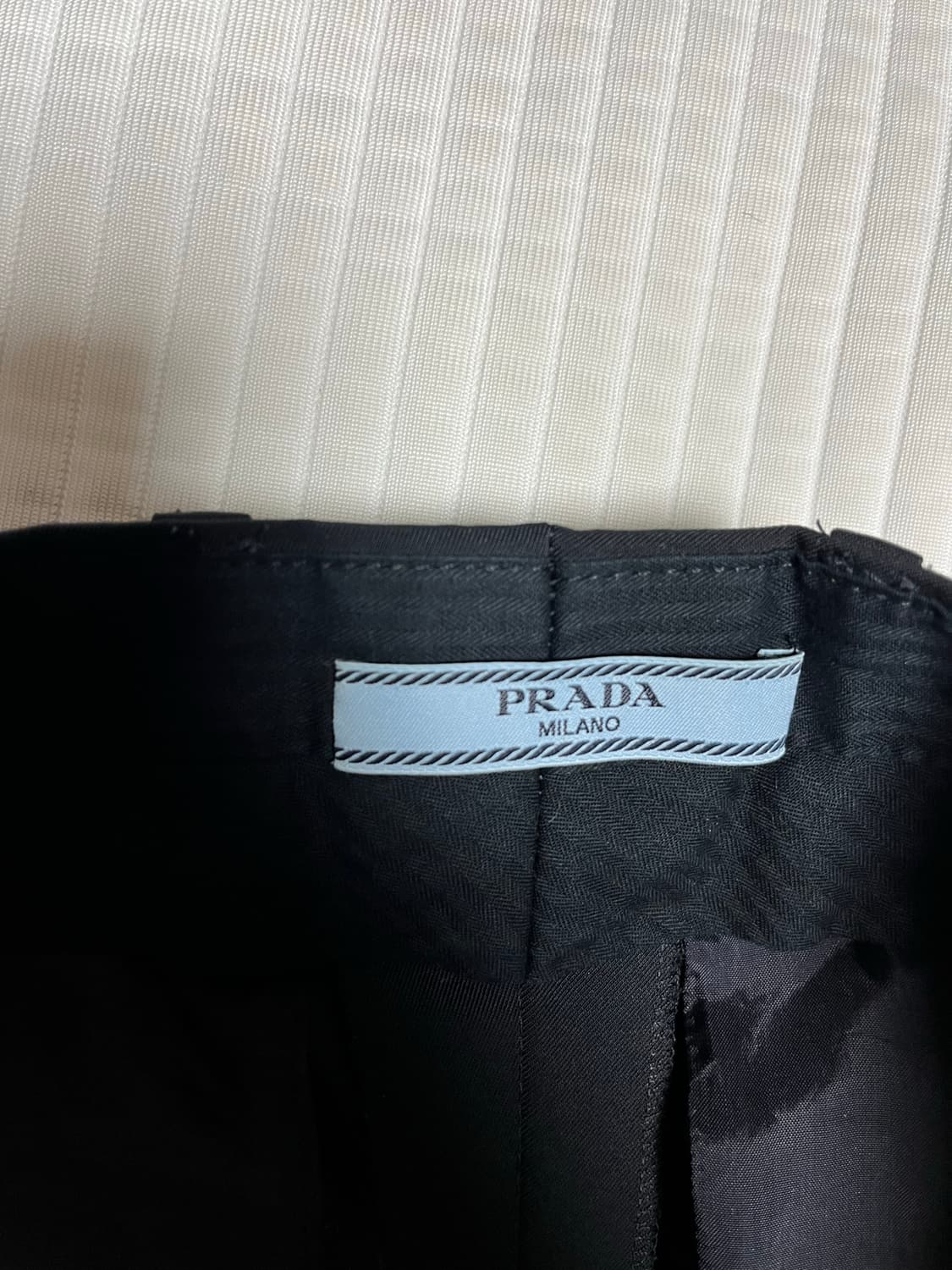 프라다 블랙 슬랙스 상품이미지3