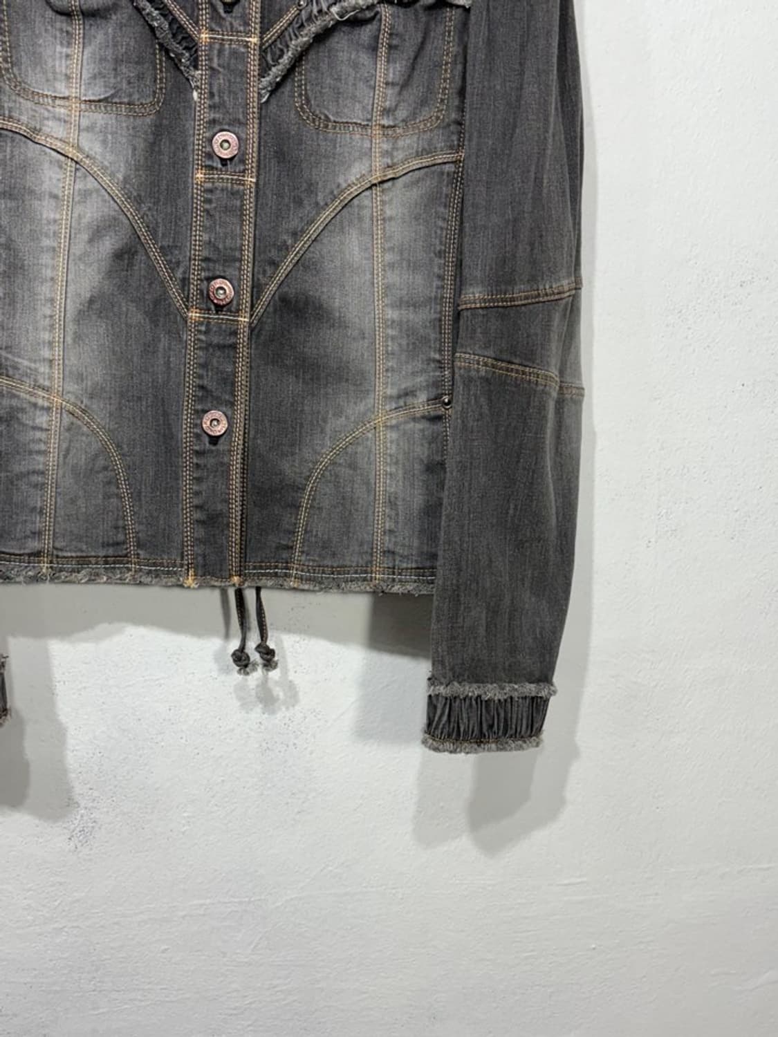 HIROKO KOSHINO Frill Denim Jacket  상품이미지4
