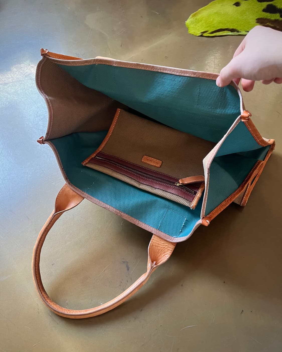 Old Paul Smith Leather Canvas Tote Bag 상품이미지7