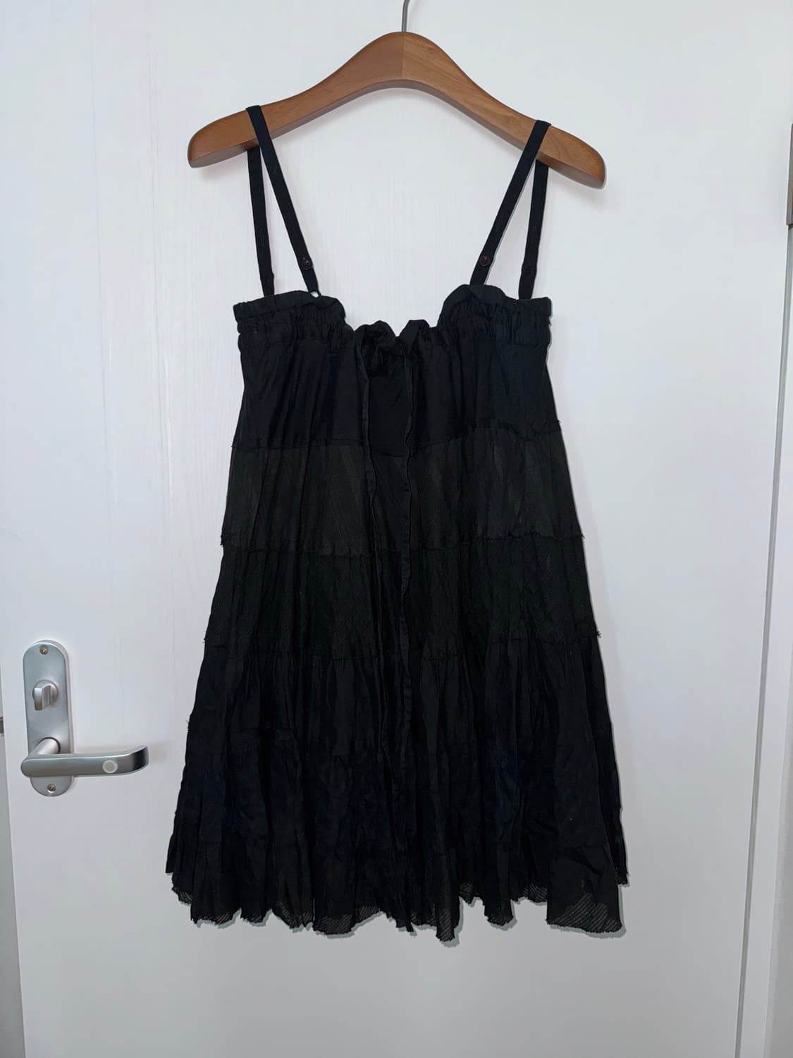 Black Tiered Camisole Dress 상품이미지4