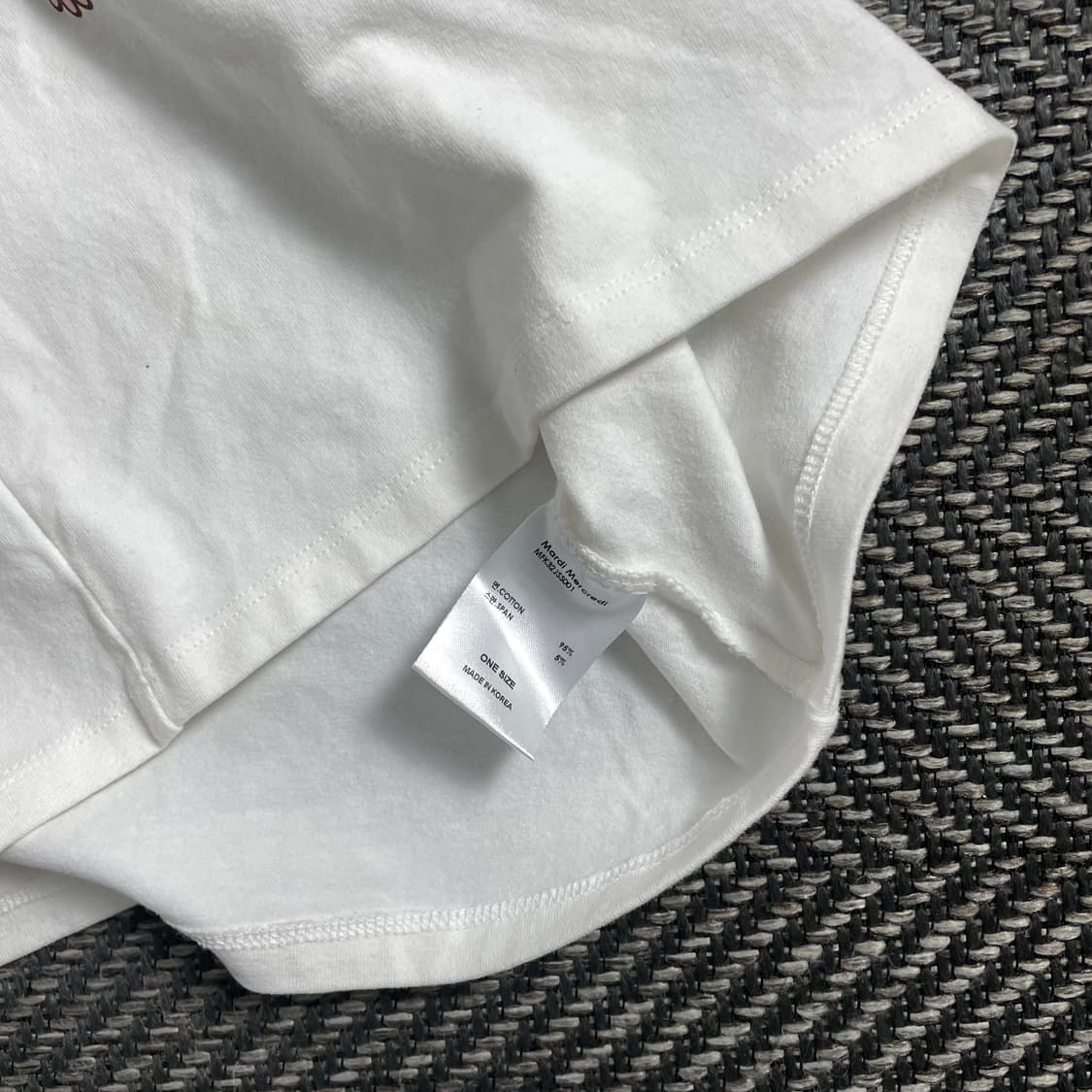 마르디 메크르디 플로럴 로고 크롭 반팔 티셔츠y 4126 상품이미지3