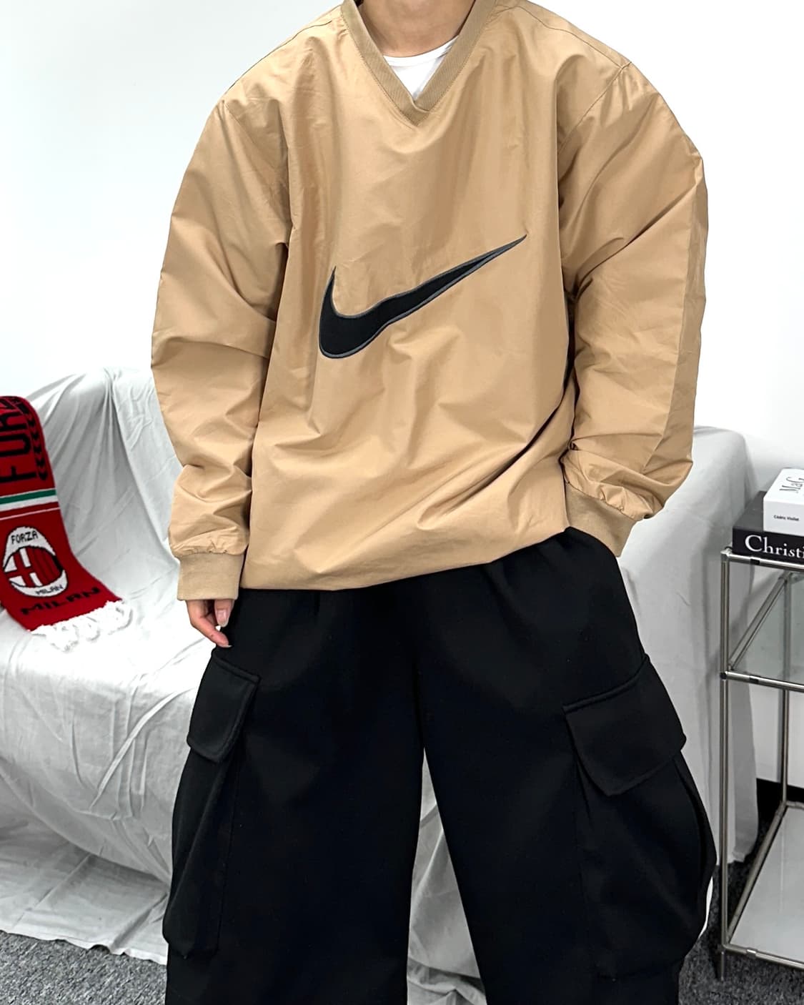 나이키 베이지 빅로고 웜업 XL 상품이미지2
