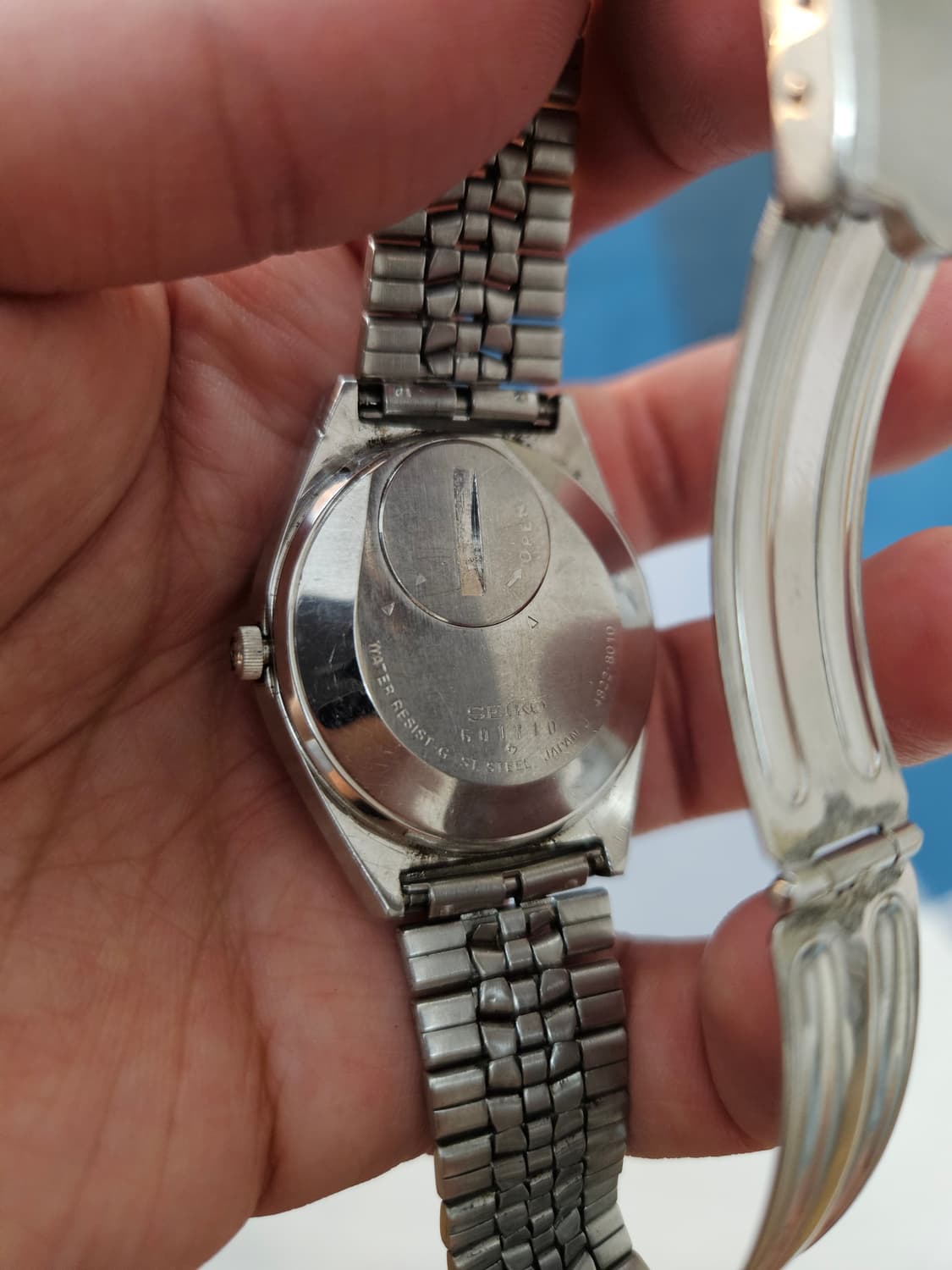 1976s 세이코 킹 쿼츠 올실버 희귀 빈티지 시계 상품이미지5
