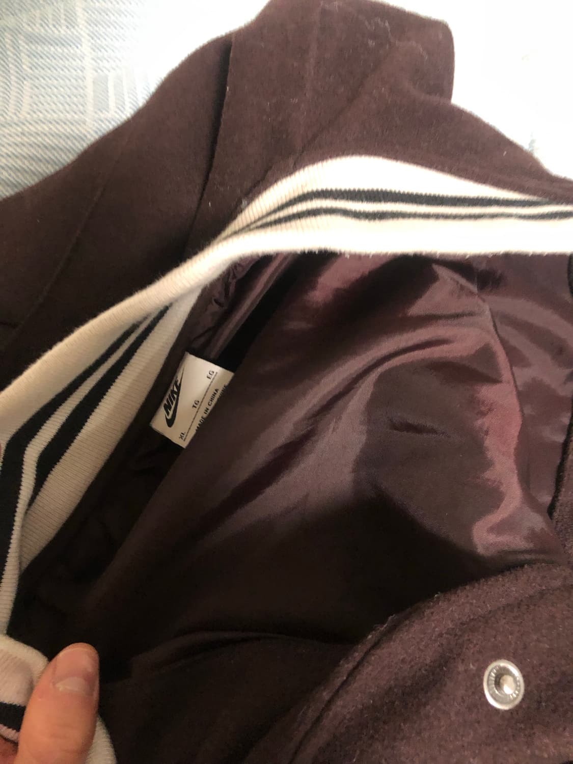 나이키 nsw 어센틱 바시티 버건디 L 상품이미지4