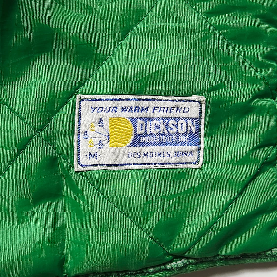 80s USA 빈티지 DICKSON IBP 퀼팅 패딩 자켓 상품이미지9