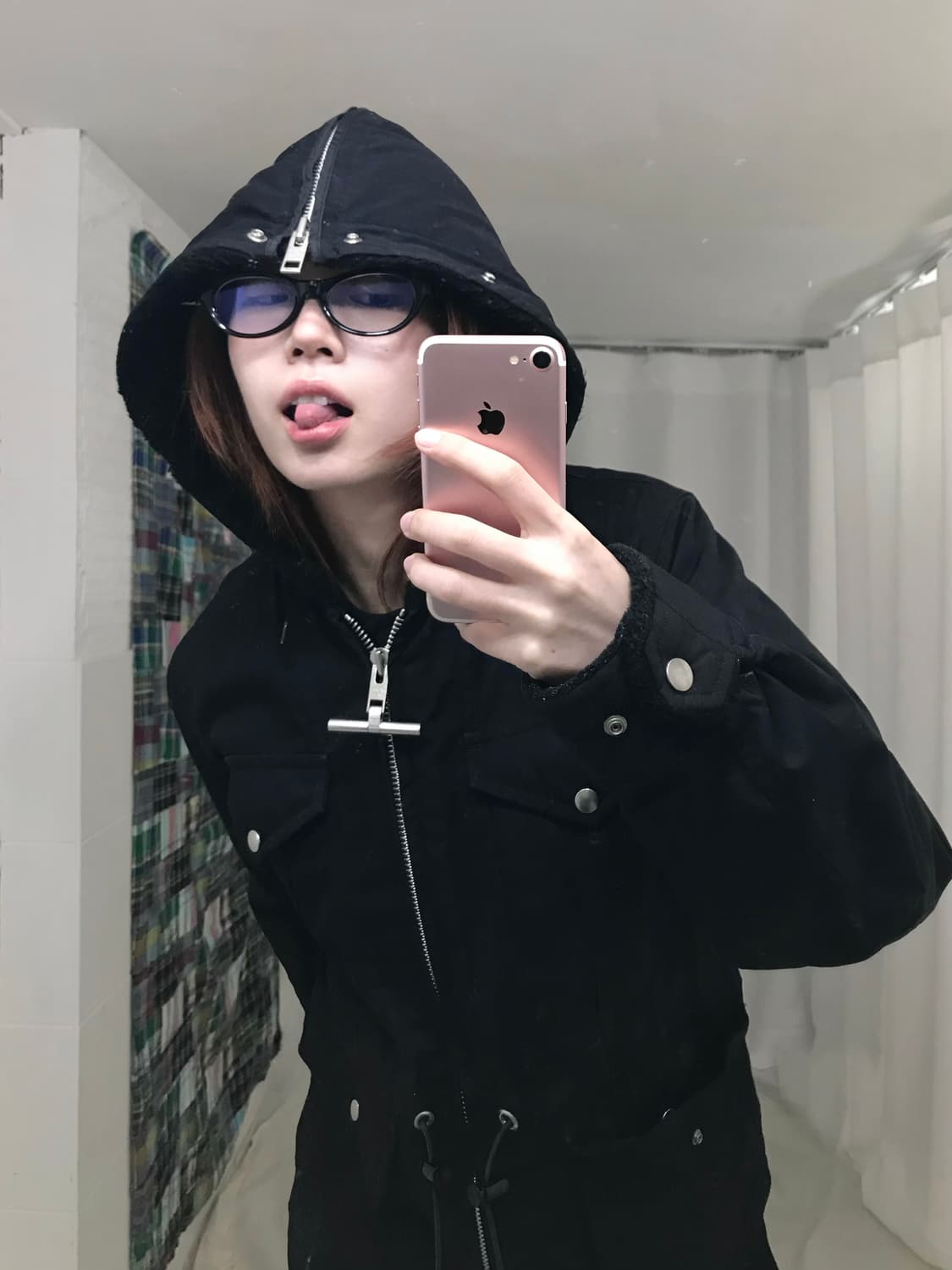 빈티지 데일리 블랙 코지 펑크 코디 세트 상품이미지4