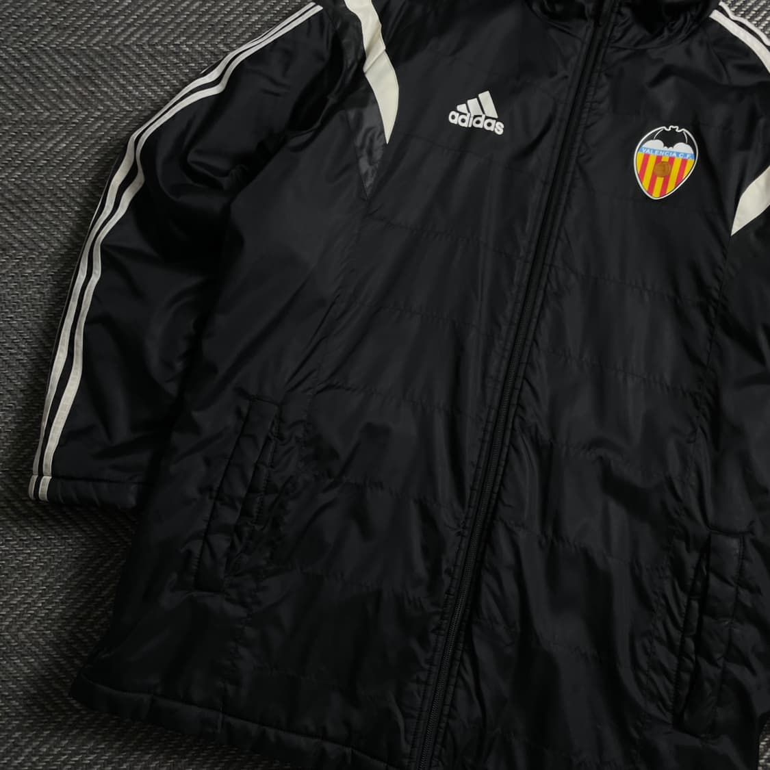 아디다스 FC 발렌시아 삼선 스트라이프 돕바 롱패딩o 4953 상품이미지3