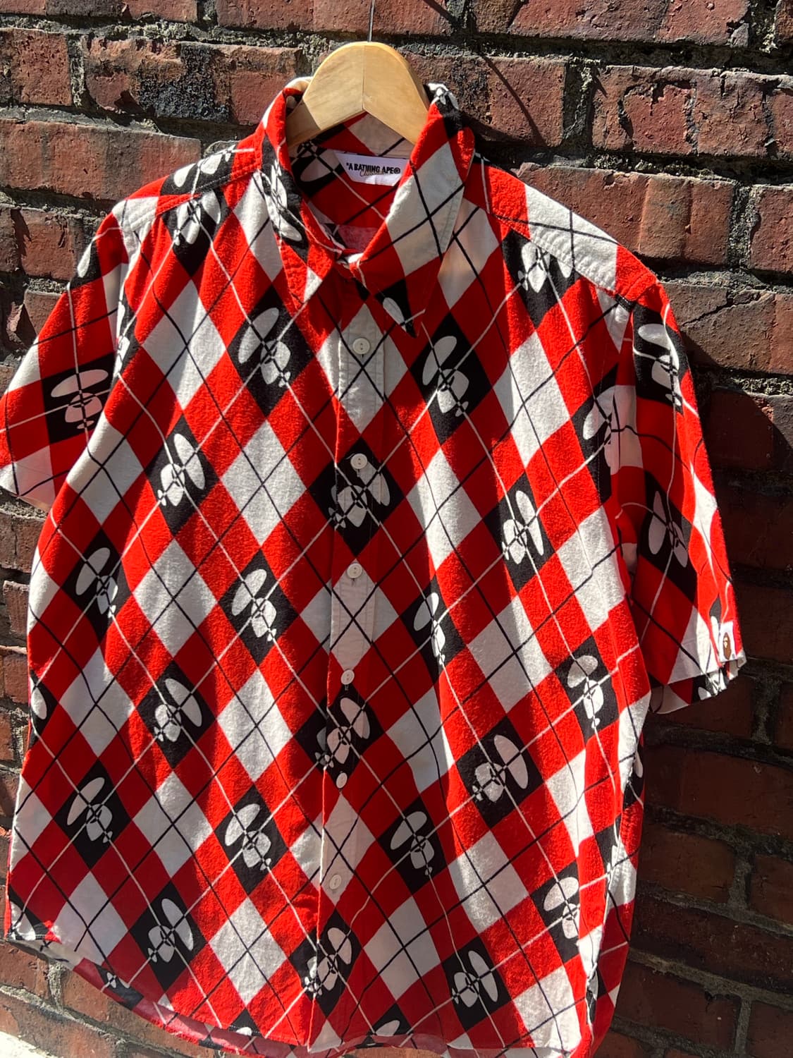 Bape Argyle Ape Shirt 상품이미지2