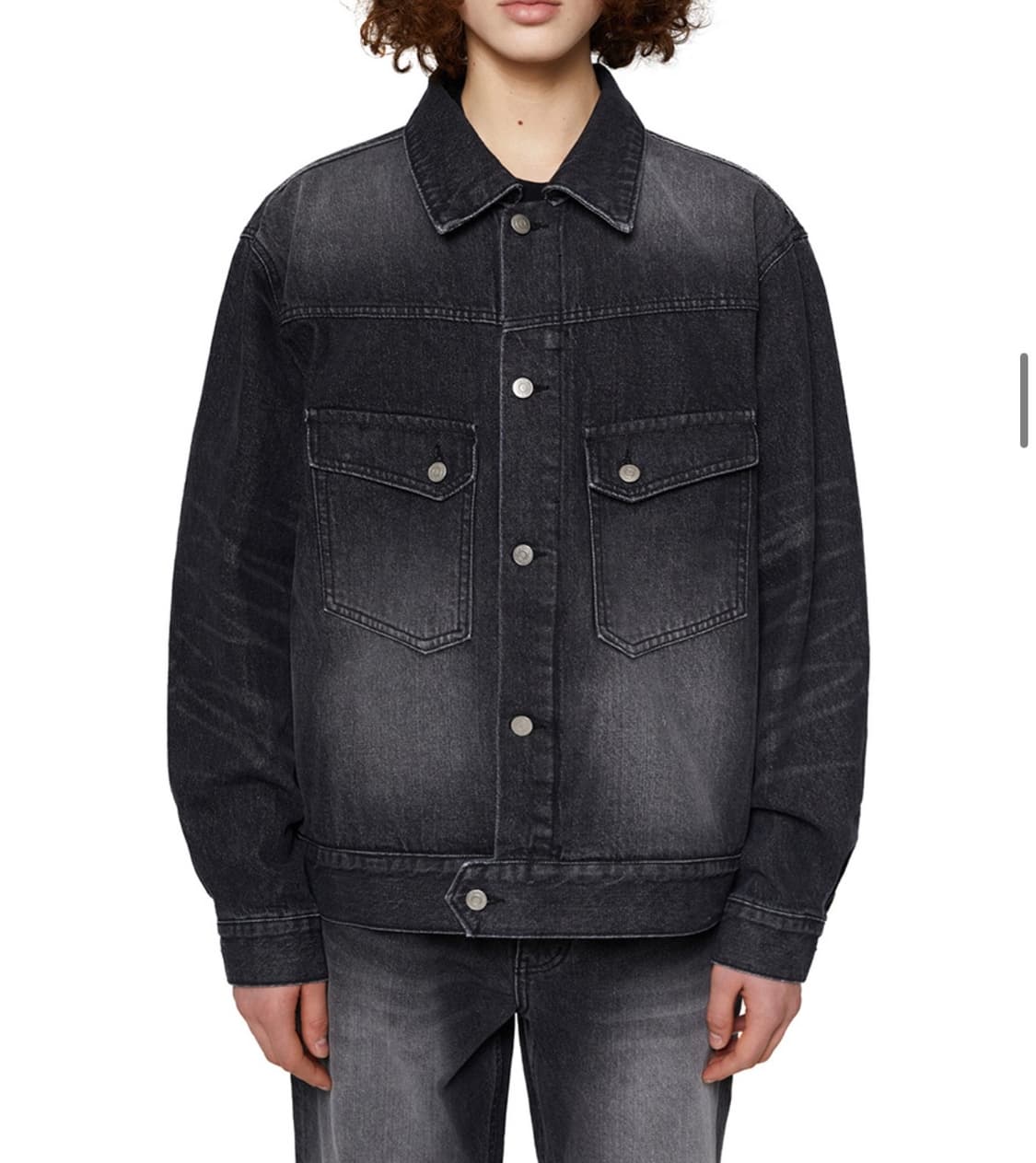비바스튜디오 DENIM TRUCKER JACKET [BLACK] M사이즈 상품이미지4