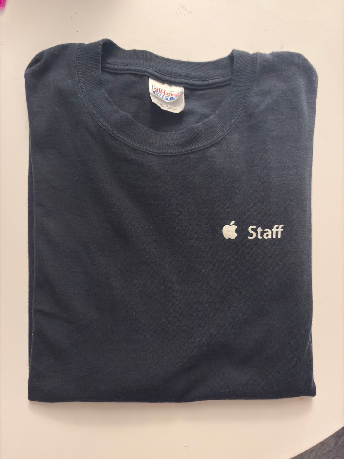 빈티지 애플 Apple Staff 반팔  XL Black 상품이미지4