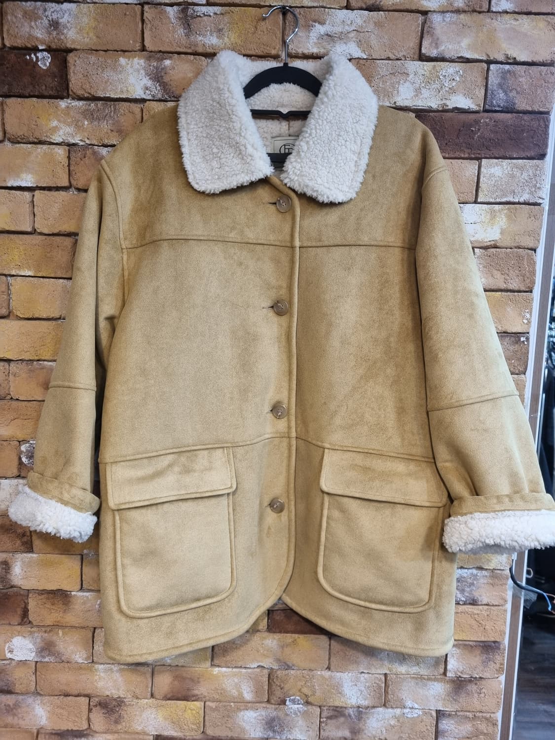 Ep.1 MATILDA  양털 무스탕 베이지 상품이미지1