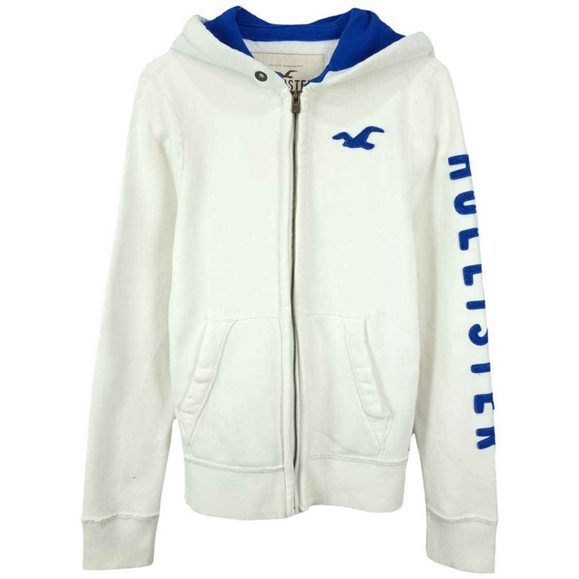 [홀리스터] Y2K 빈티지 로고 패치 후드 집업 아이보리 M18946 상품이미지2