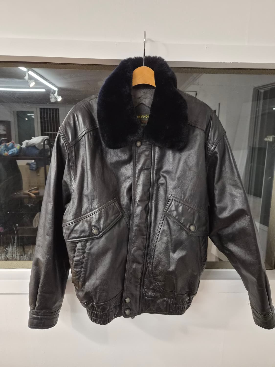 95) 카운트다운 90's 카우레더 자켓 팝니다 상품이미지1