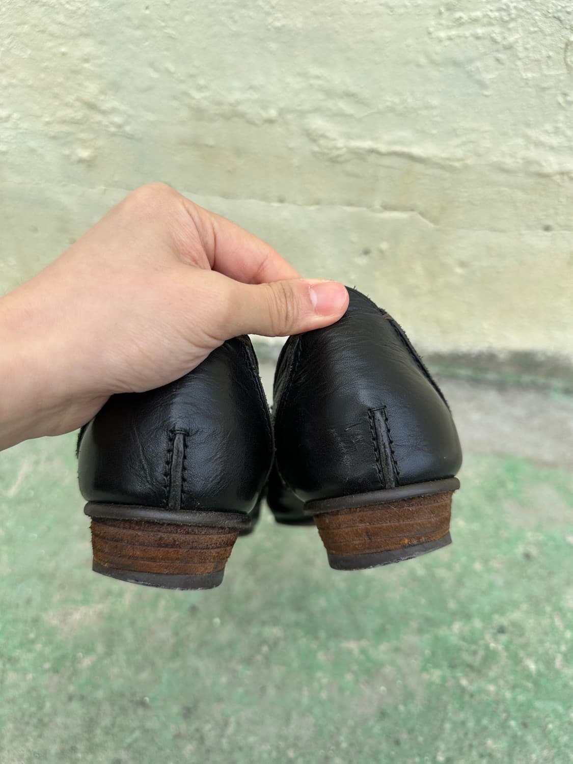 재팬빈티지 레더 레이스업 플랫 슈즈 상품이미지5