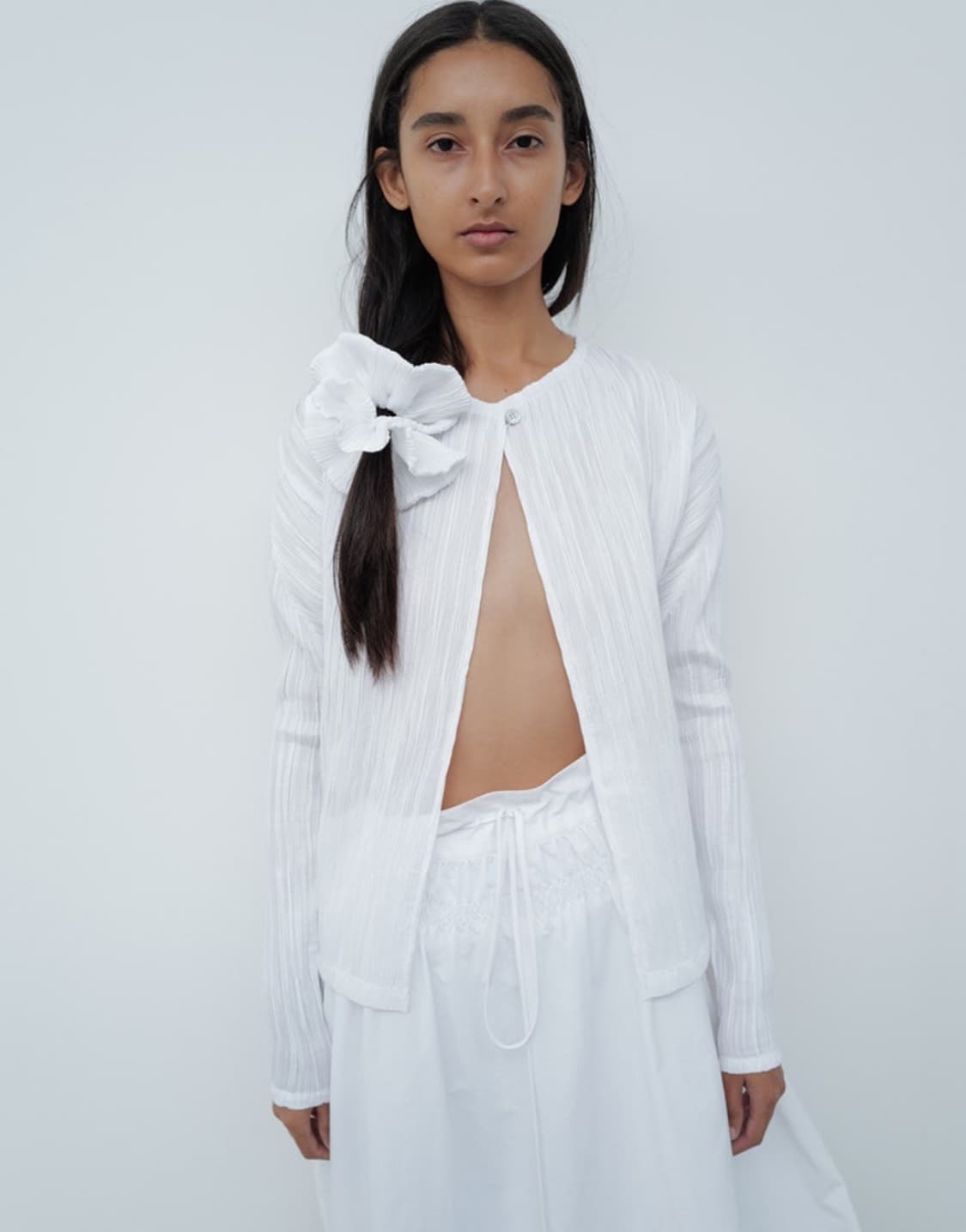 le17septembre 플리츠 가디건 화이트 (새상품) 상품이미지1