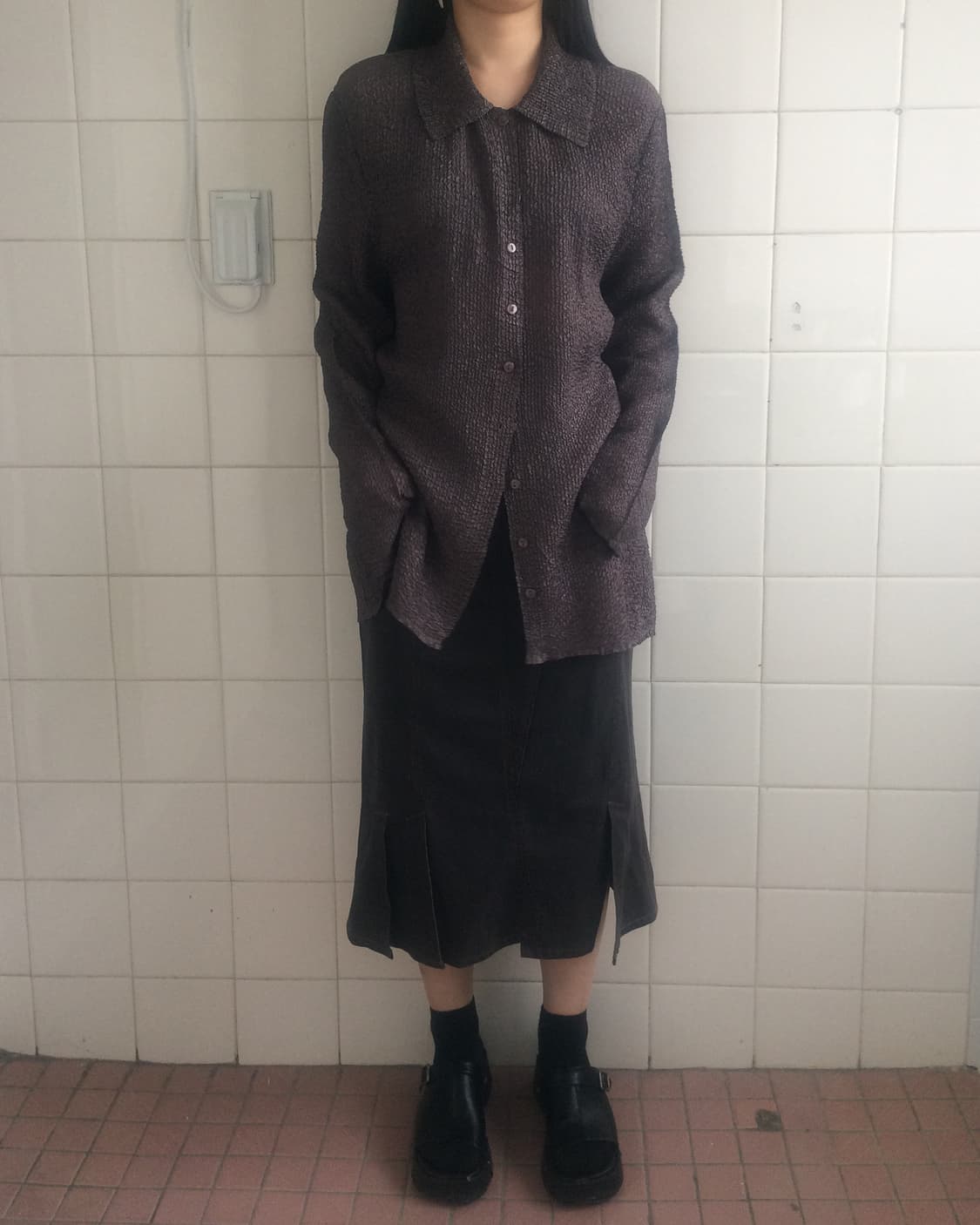 Pleats shirt 상품이미지1