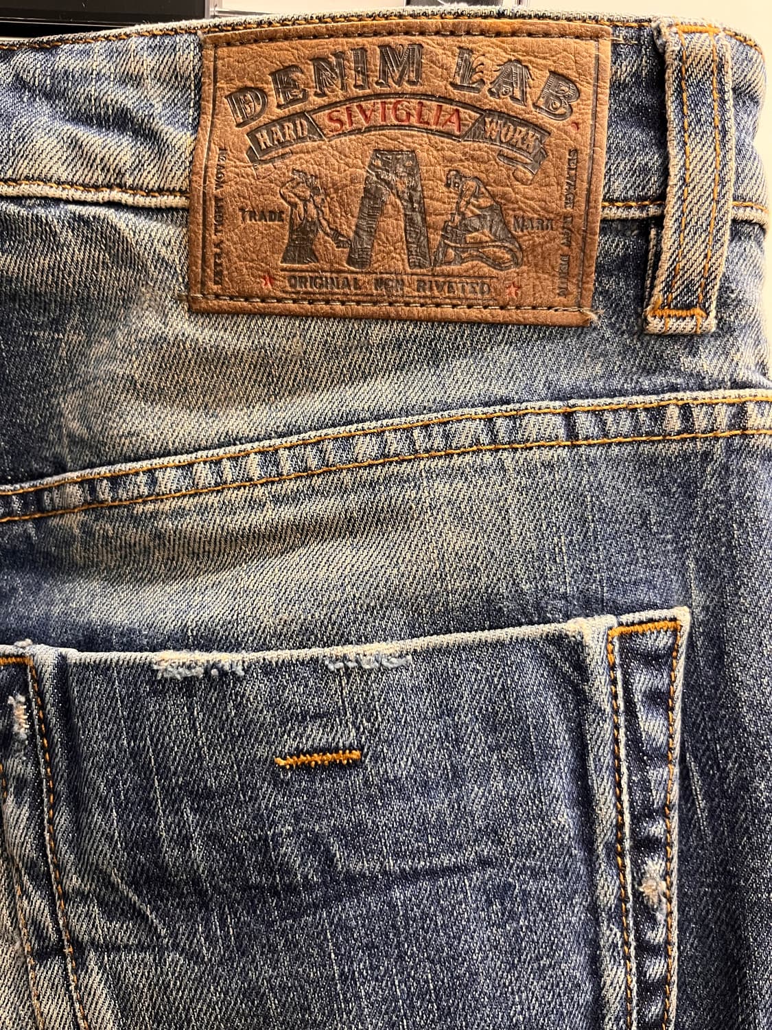 시빌리아 Siviglia 데미지 패치워크 데님 32 상품이미지4