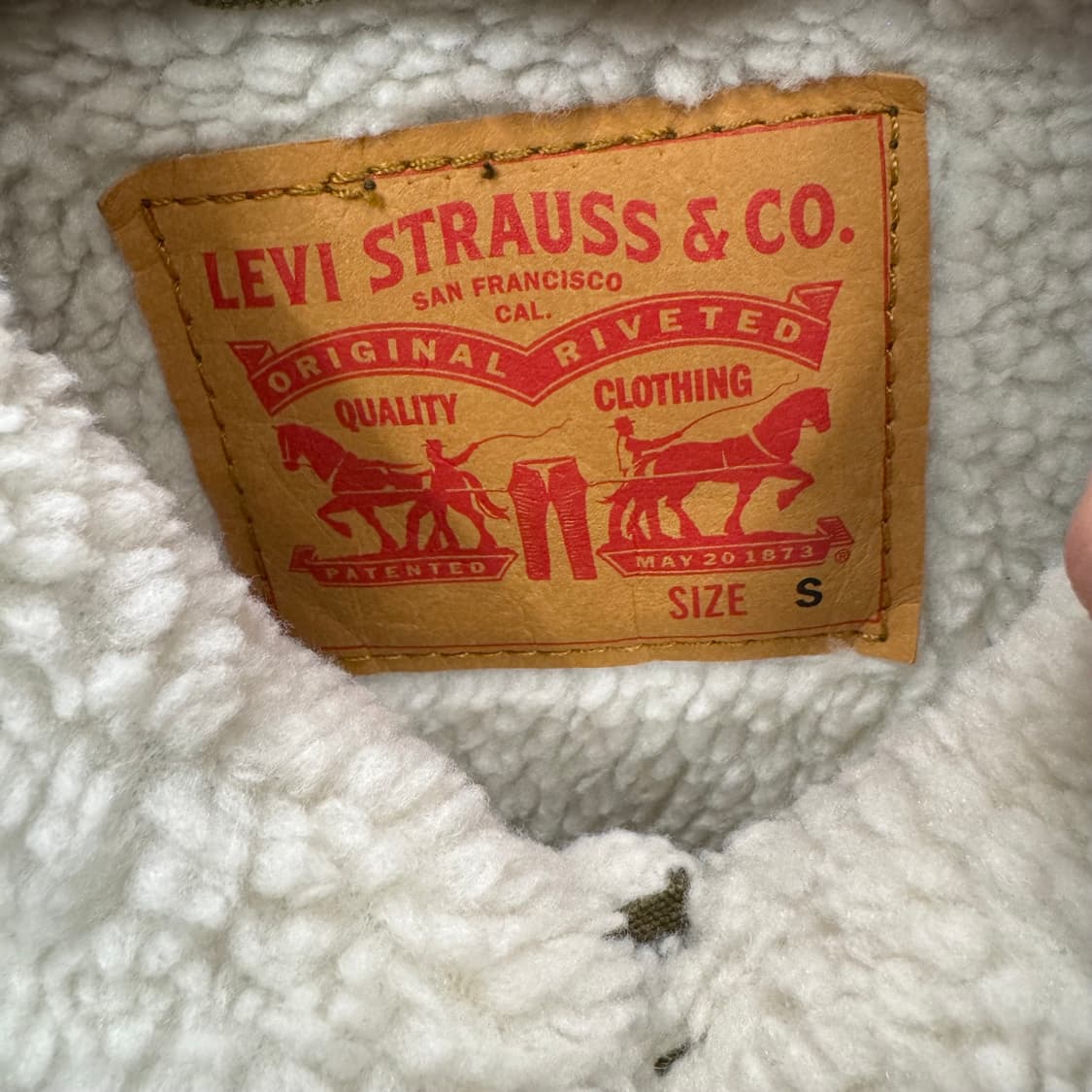 리바이스 타입 3 쉐르파 트러커 자켓 카키 상품이미지6