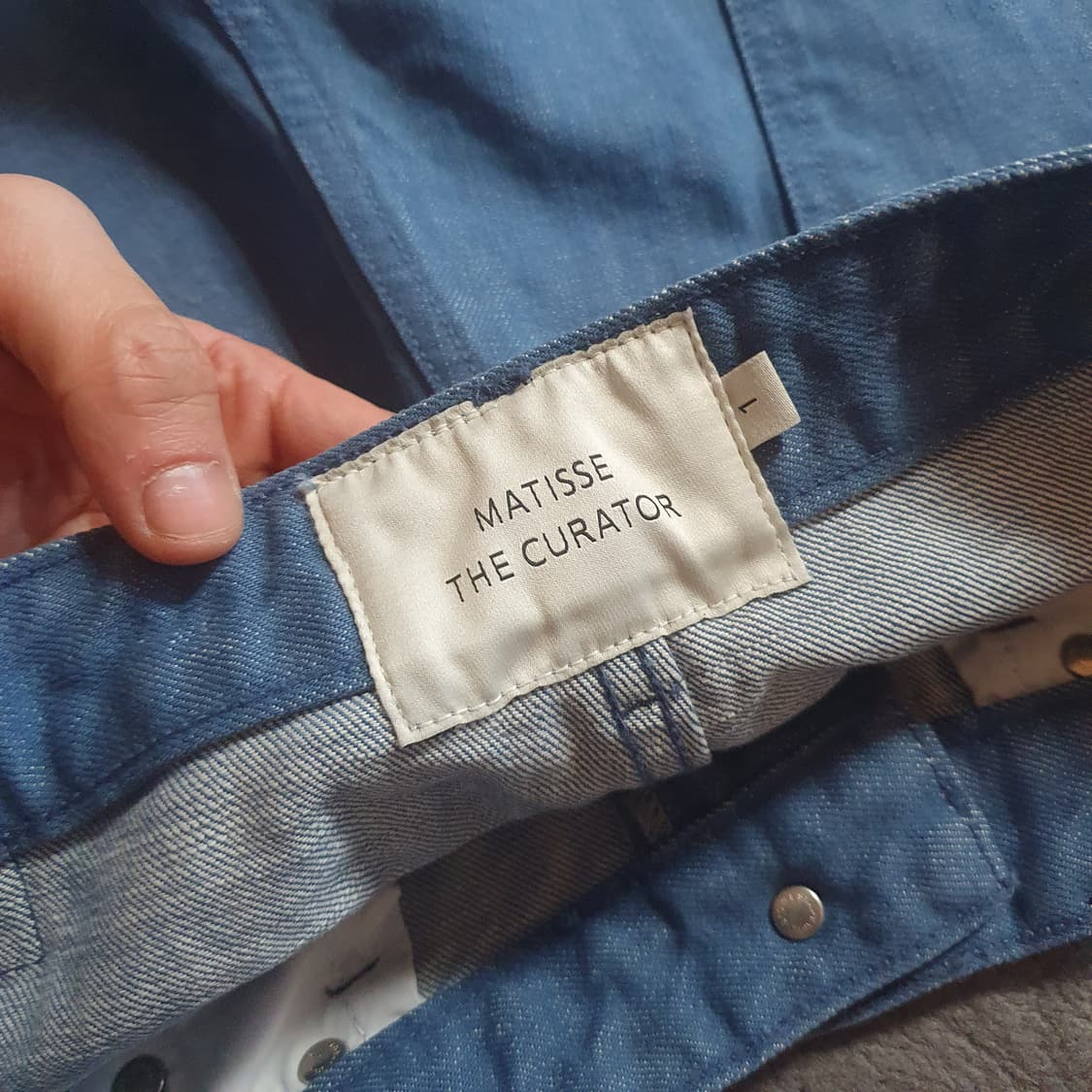 마티스 더 큐레이터 레귤러 데님 팬츠 1 빈티지블루 상품이미지7