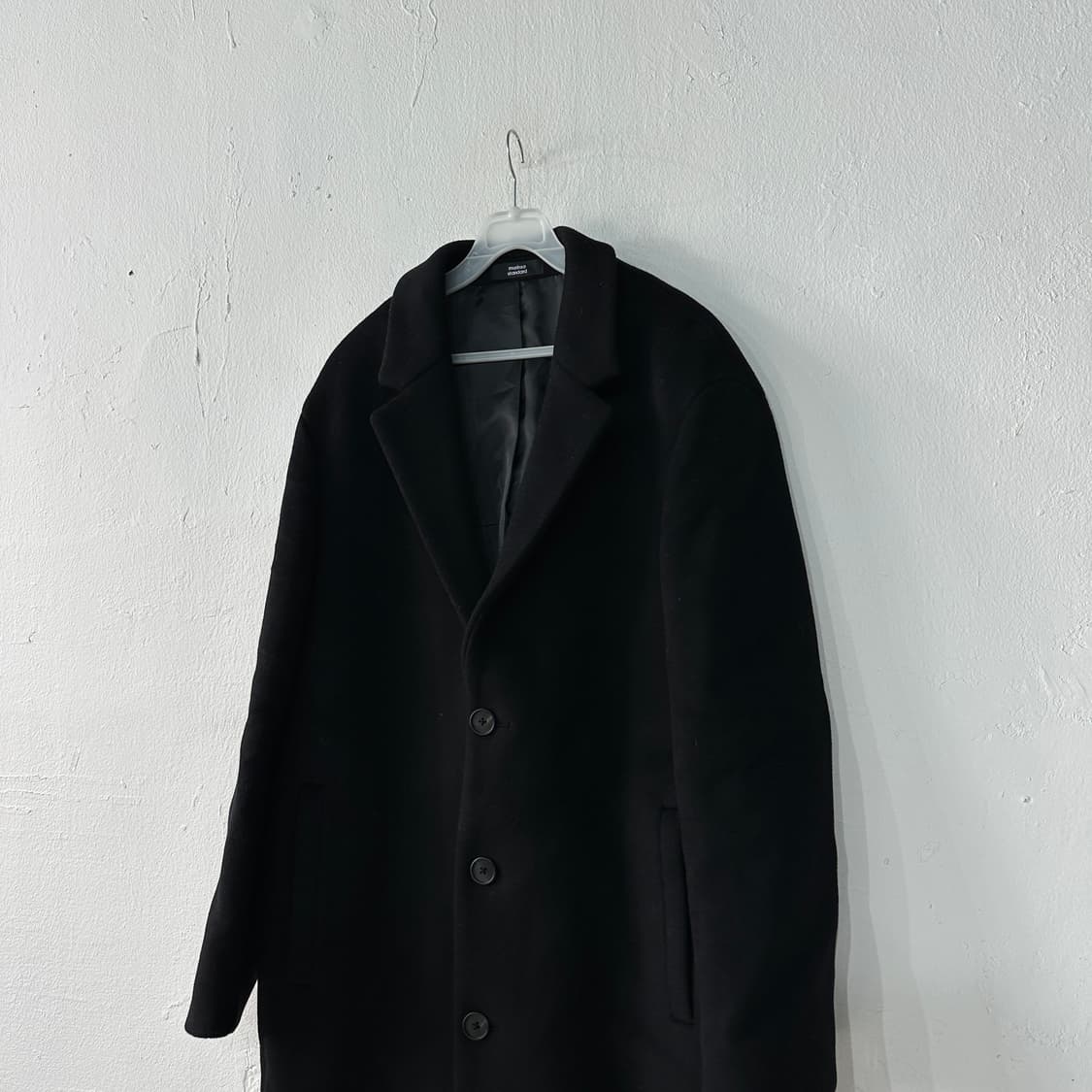 무신사스탠다드 캐시미어혼방 롱코트 L 상품이미지2