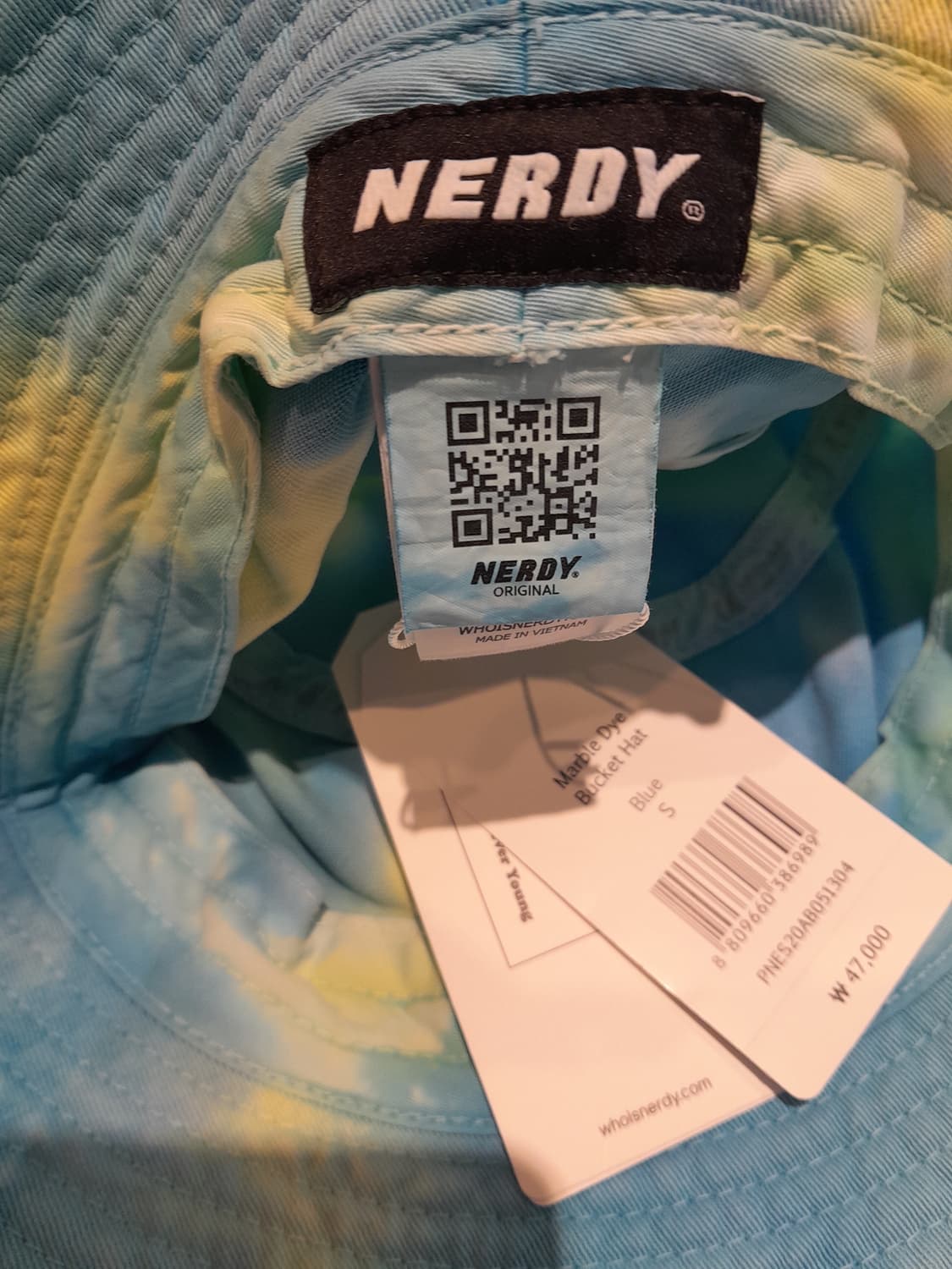 💥(새상품) 널디 물나염 워싱 버킷햇 (S) 상품이미지6