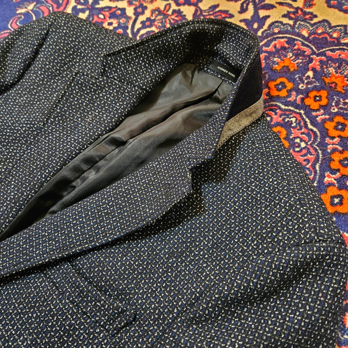 앤드류마크 네프 트위드 바스켓 블레이져 자켓 100 상품이미지3