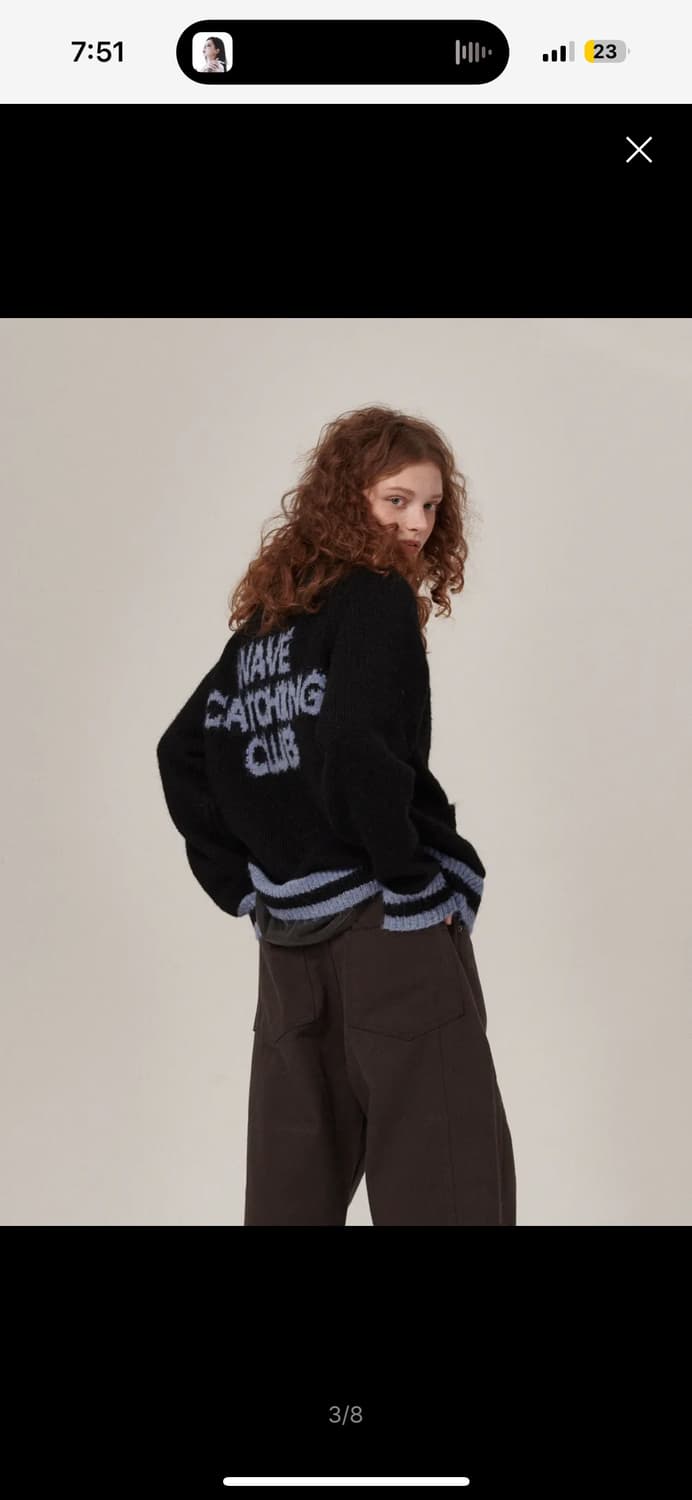 코위찬 가디건 블랙 상품이미지3