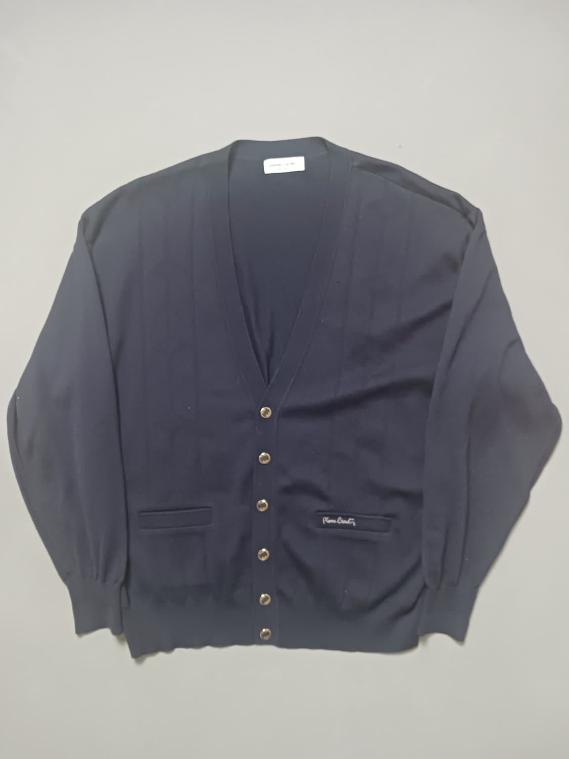 [105] 피에르가르뎅 네이비 울 100% 가디건 상품이미지1