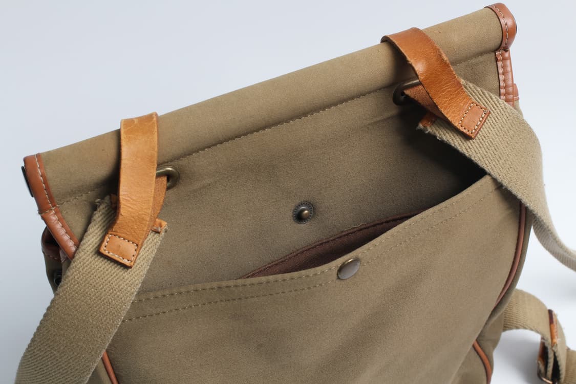 SAZABY'S Canvas Leather Trim Backpack MM 상품이미지6