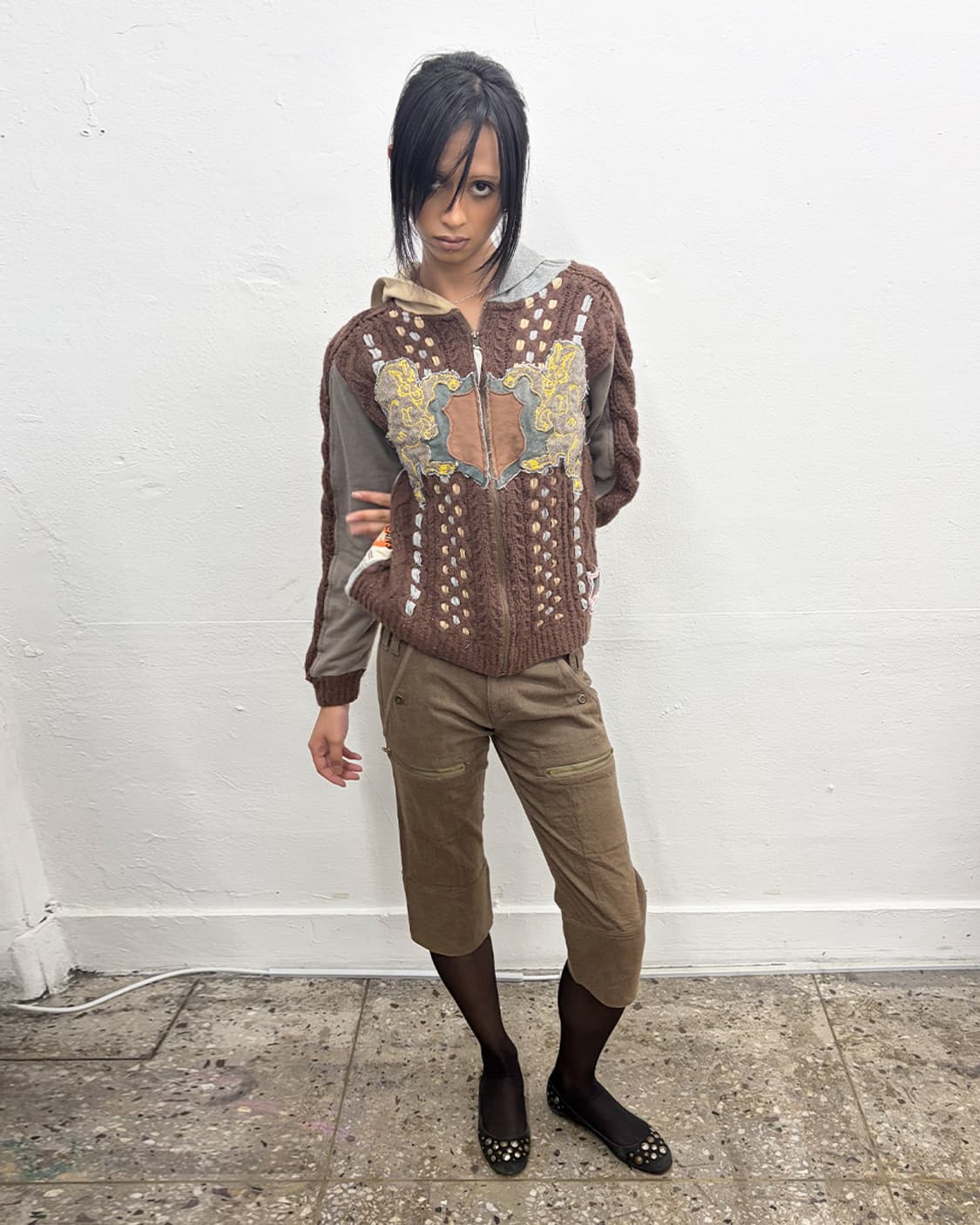 미치코 코시노 YENJEANS 패치워크 후드 집업 상품이미지6