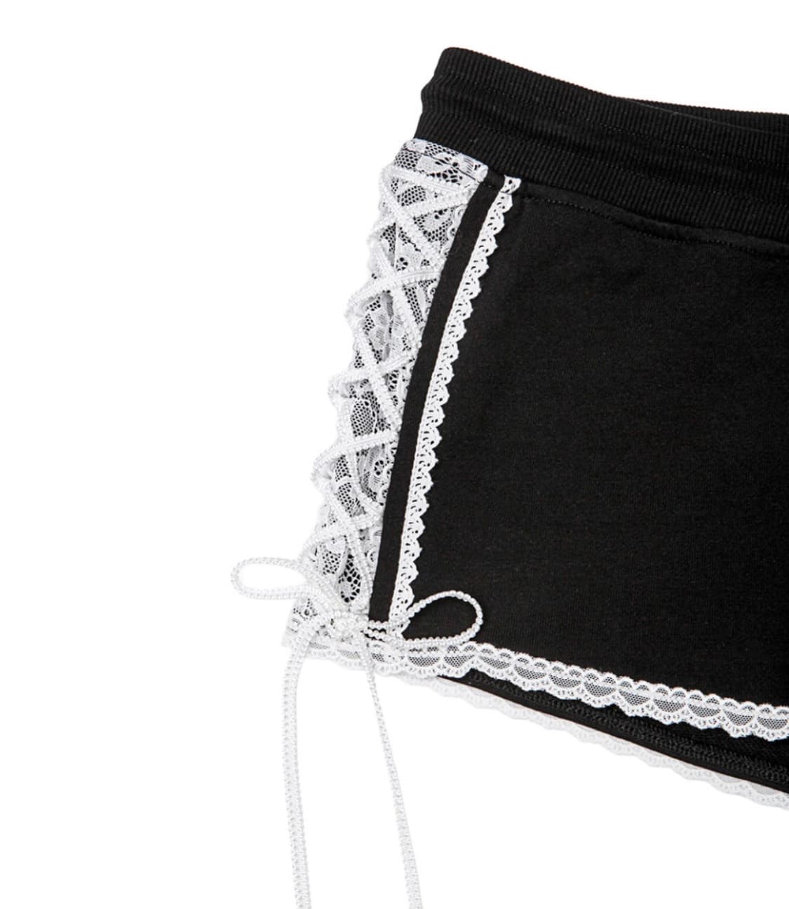 [새상품] 스키즘인듀싱 반바지 LACE SHORTS BLACK 상품이미지6