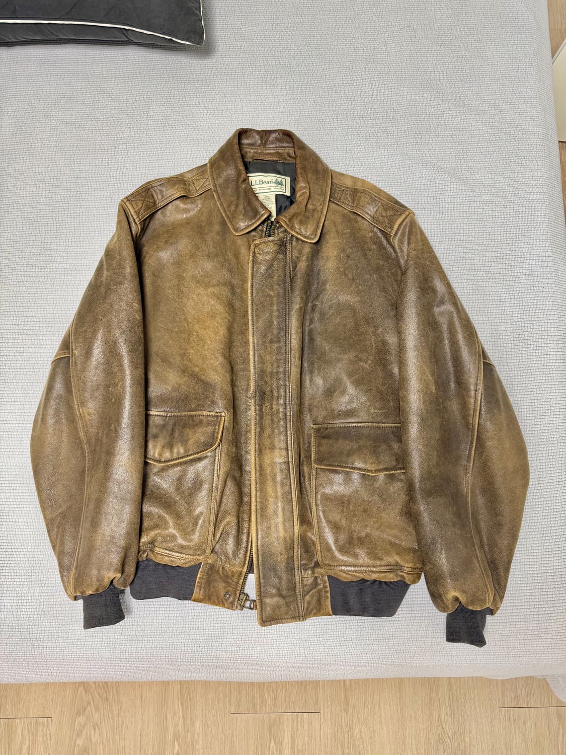[XL] LL bean A-2 플라이트 가죽자켓 상품이미지1