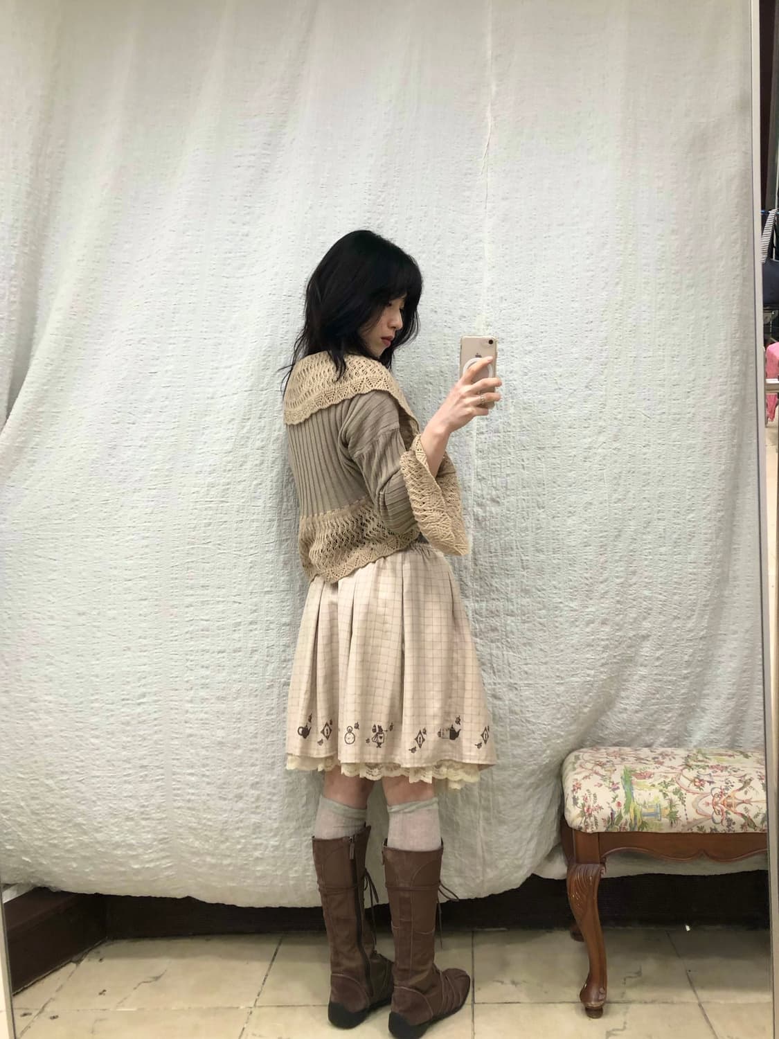 flare net cardigan 상품이미지4