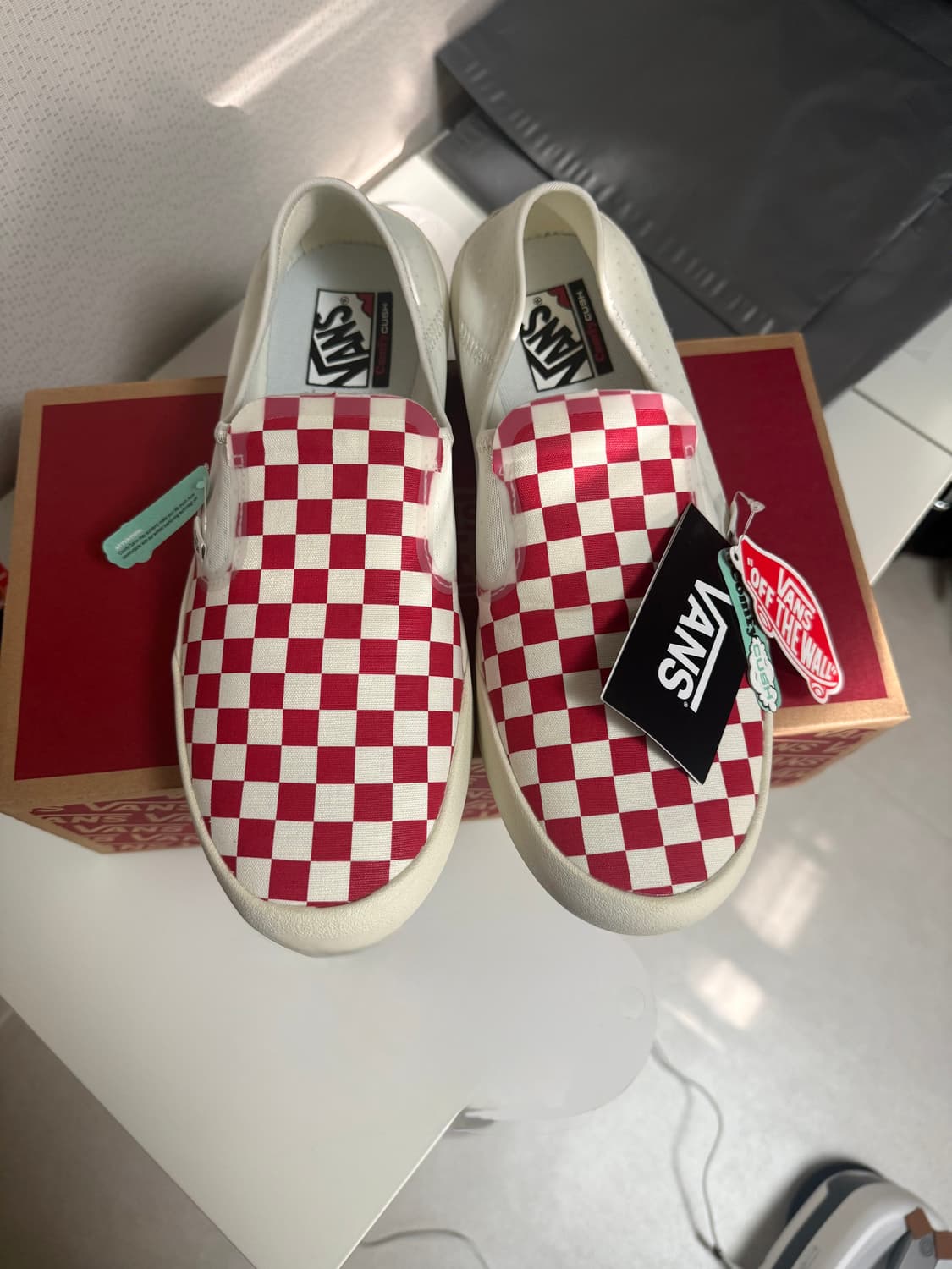 반스 컴피쿠시 원 체커보드 레이싱 레드 마쉬멜로우 상품이미지2