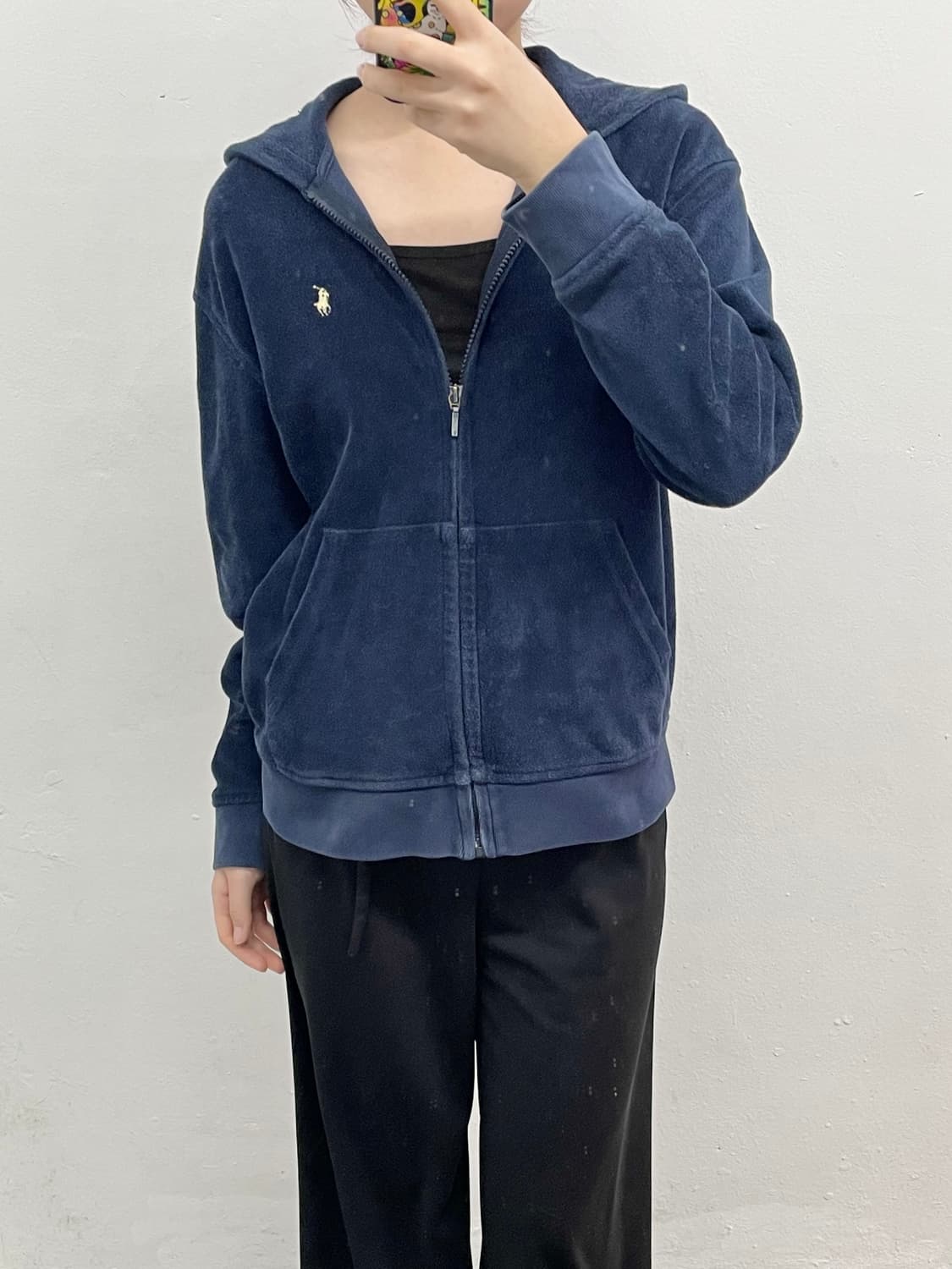 폴로 네이비 태리 후드집업 상품이미지4