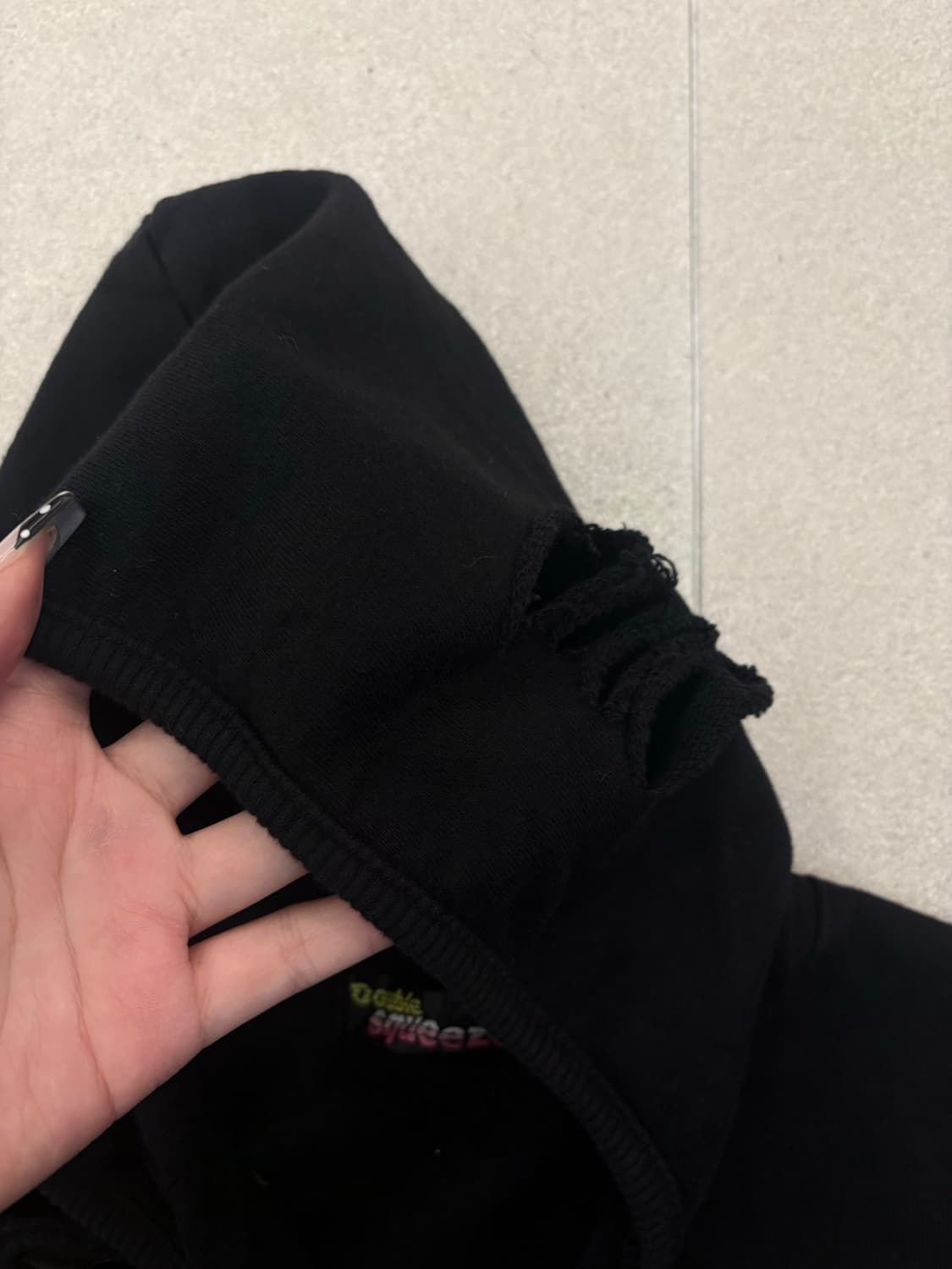 데미지 포켓 후드집업 상품이미지8