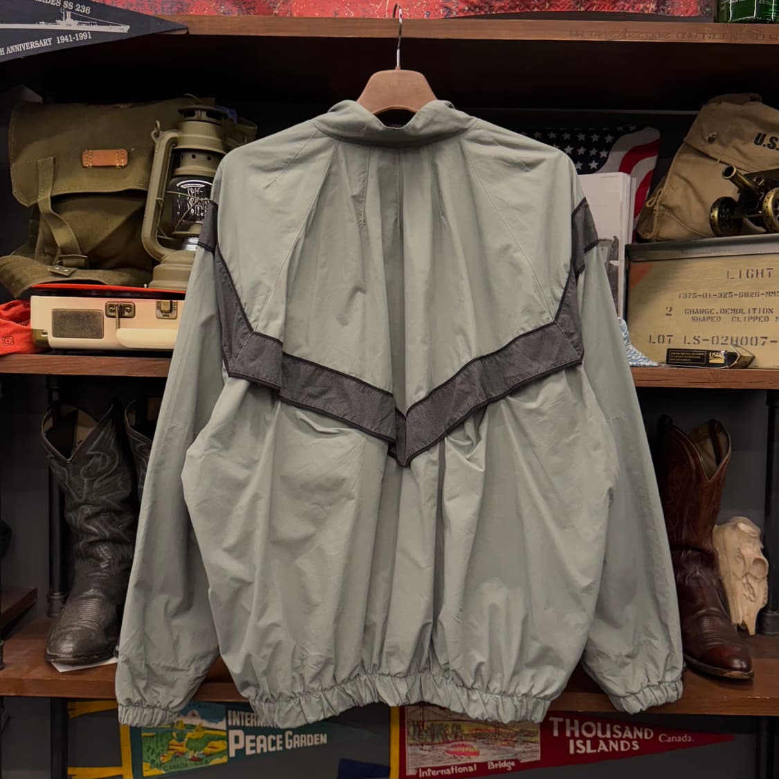 L/R 90s IPFU 1세대 US ARMY 오리지널 V 스카치 바람막이 상품이미지2