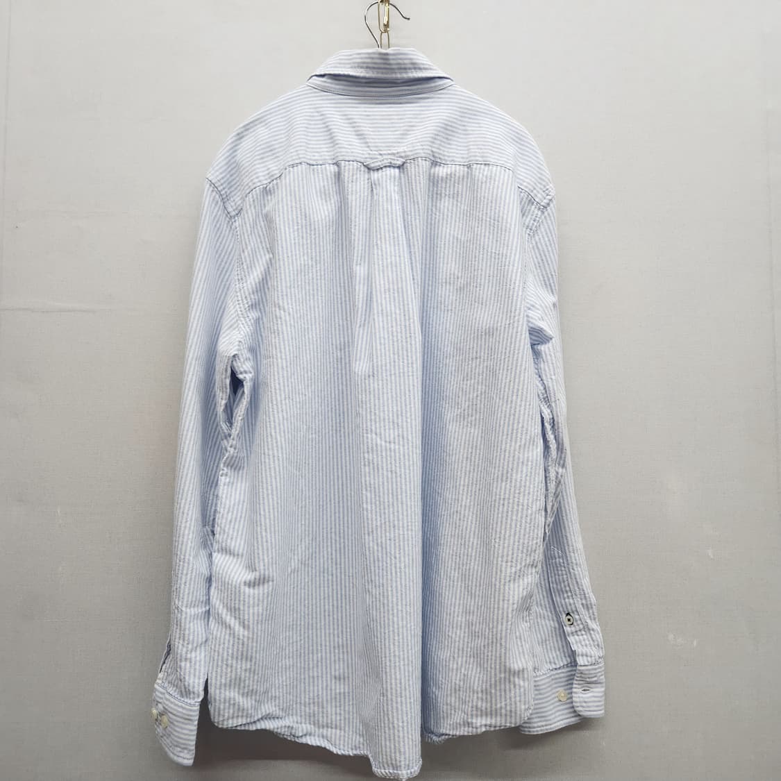 후아유 곰돌이 로고 스트라이프 옥스포드 셔츠 XL(XL) 상품이미지4