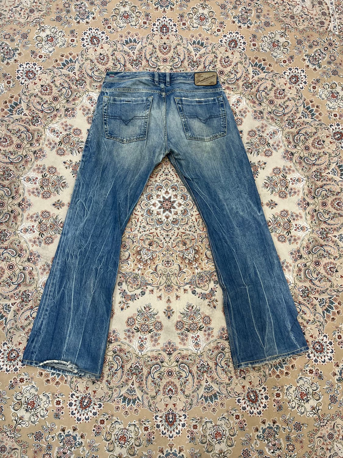 디젤 워싱 플레어 데님팬츠 상품이미지4