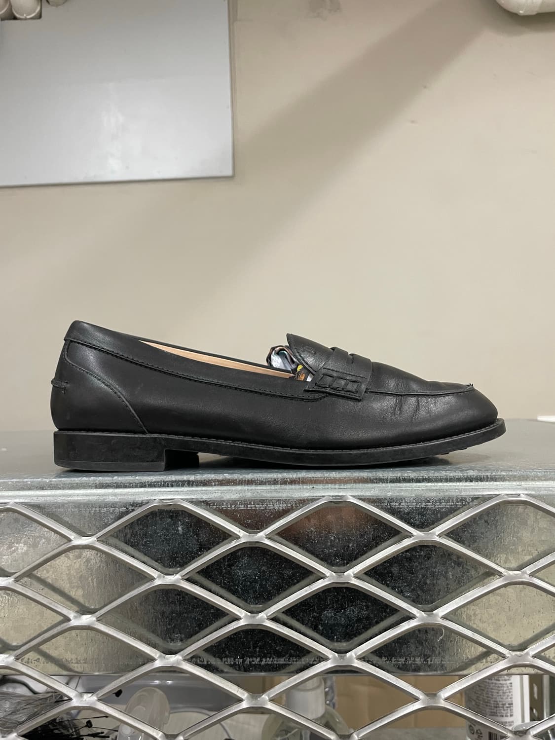 토즈 블랙 레더 페니 로퍼 w37 상품이미지4