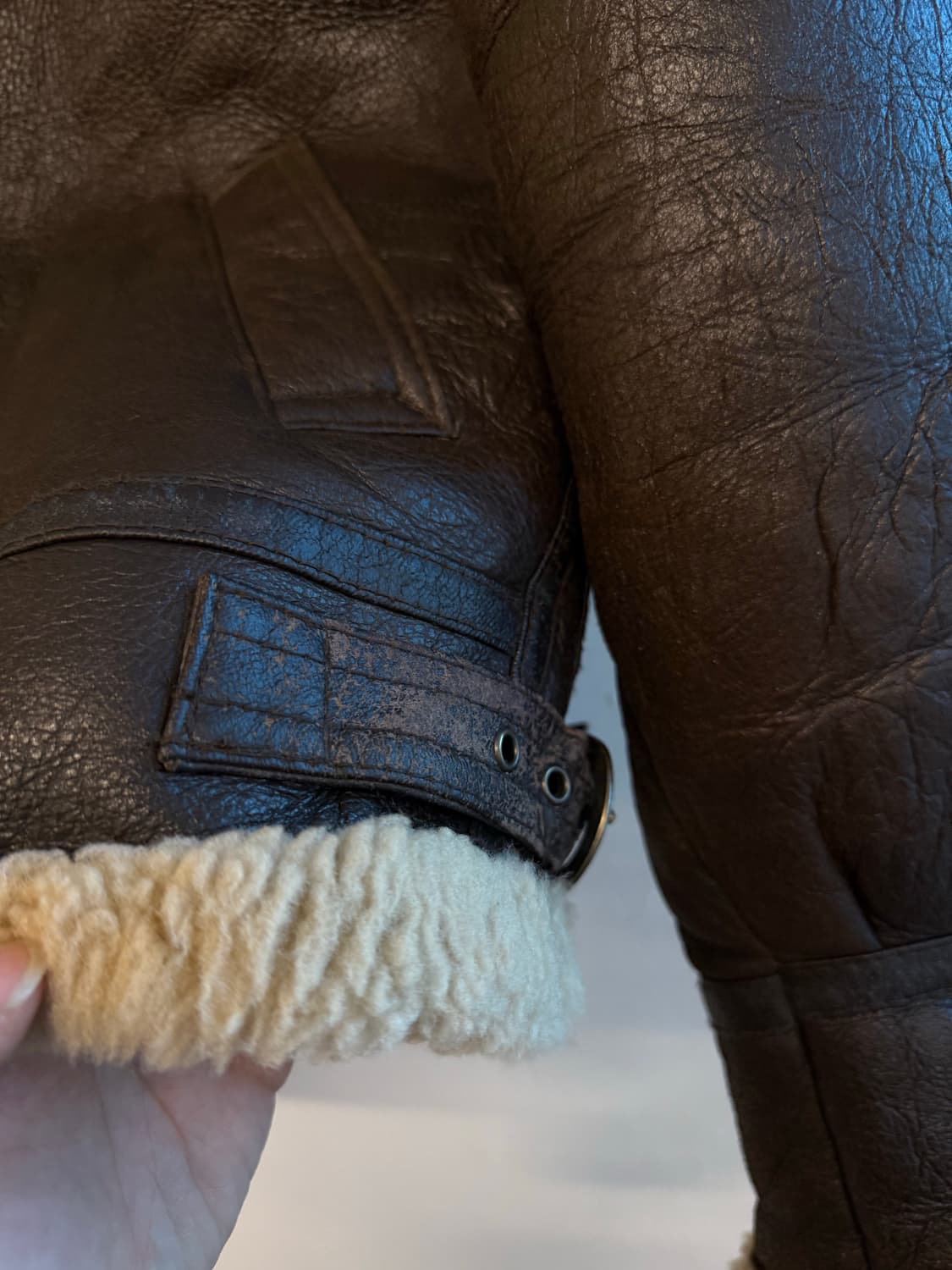 90s B-3 무스탕 상품이미지4