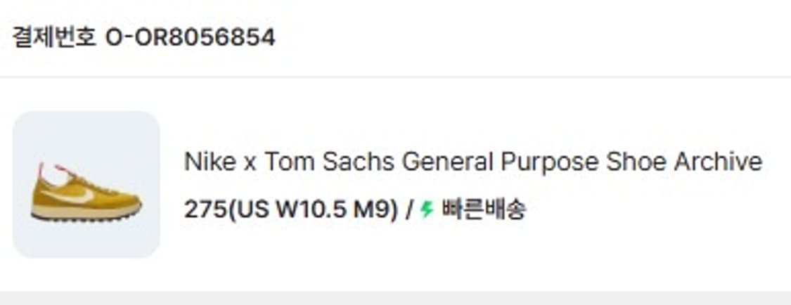 NIKE 나이키 톰삭스 GPS 브라운 / 275 상품이미지2