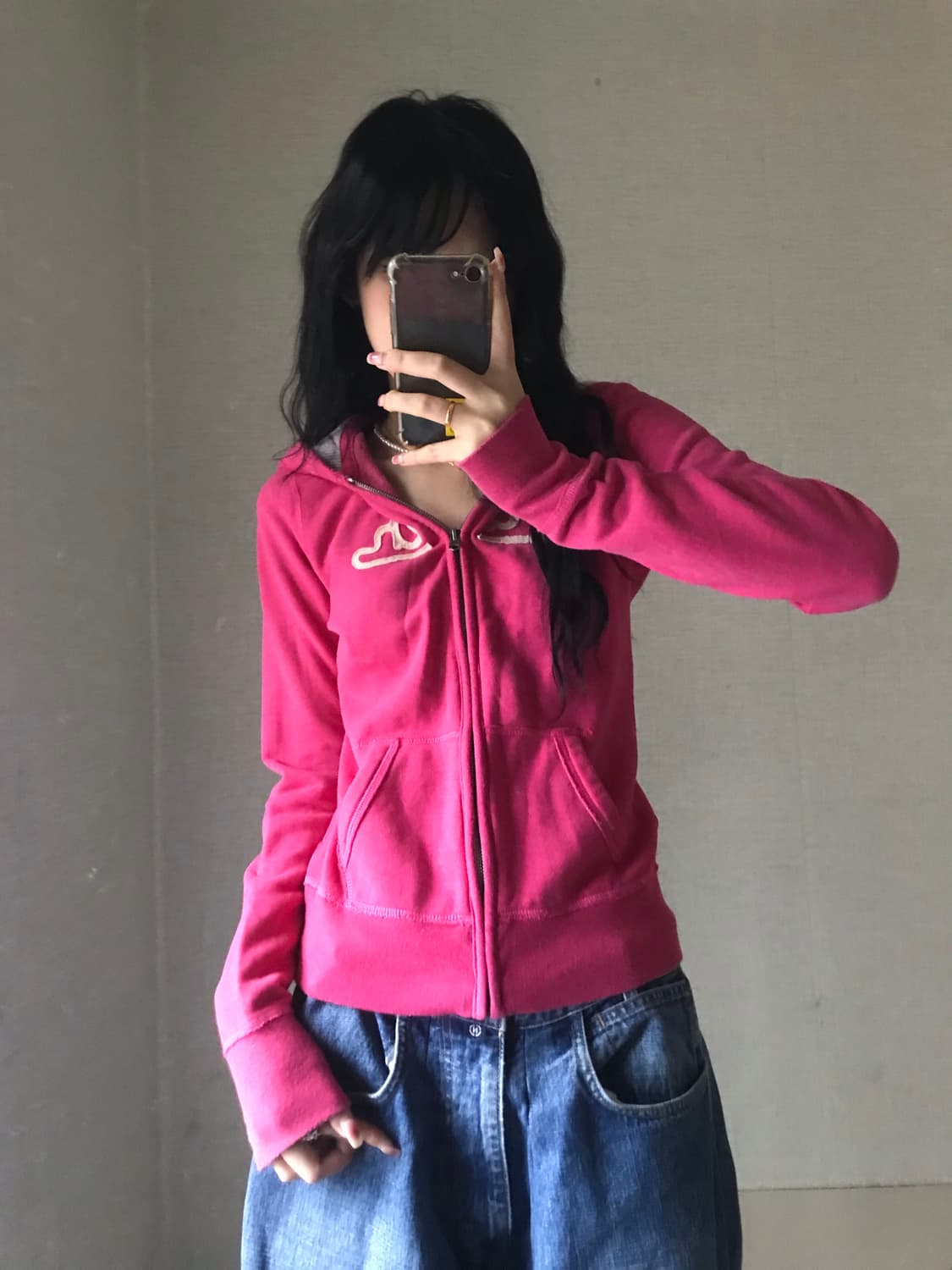 아베크롬비 핑크 후드집업 상품이미지4
