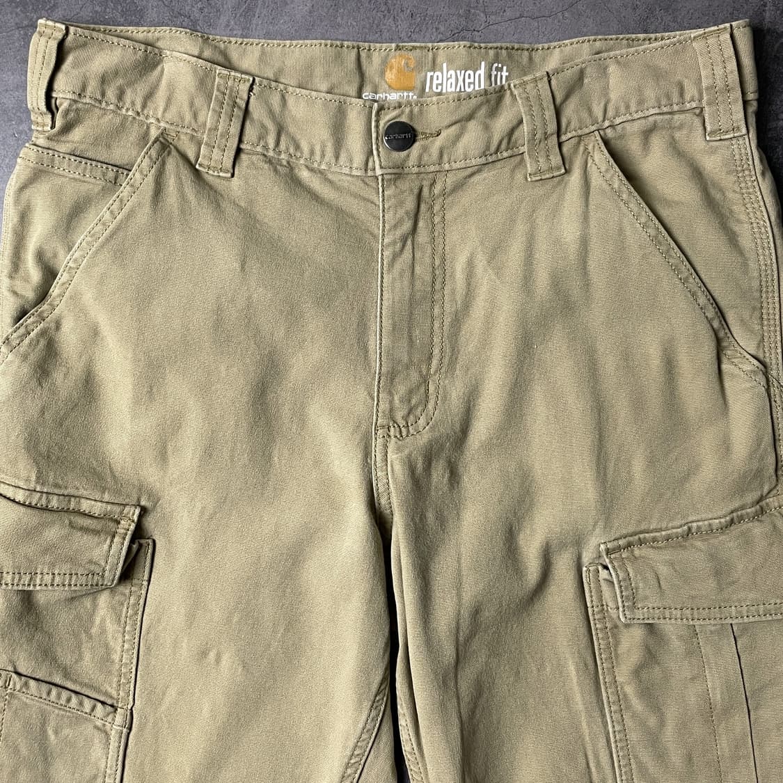 CARHARTT 칼하트 빈티지 베이지 카고 워크 팬츠 A00974 상품이미지2